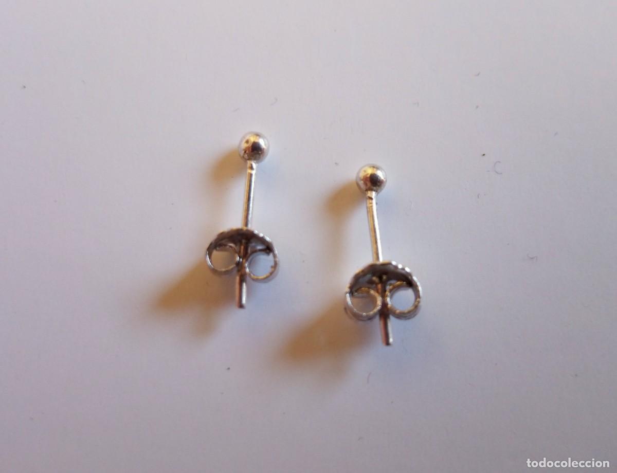 Joyeria: PENDIENTES DE PLATA DE LEY - BOLAS (1 MM) - NUEVOS - Foto 15