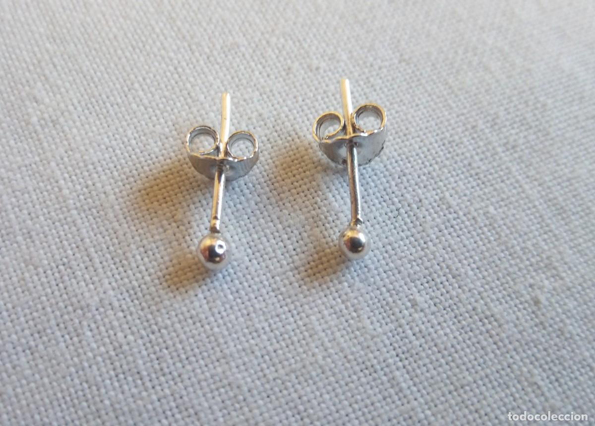 Joyeria: PENDIENTES DE PLATA DE LEY - BOLAS (1 MM) - NUEVOS - Foto 17