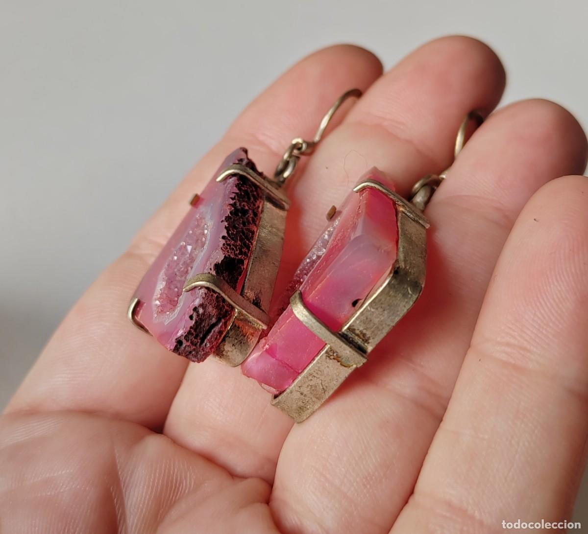 Joyeria: Pendientes en Plata de Ley y Drusas - Foto 4