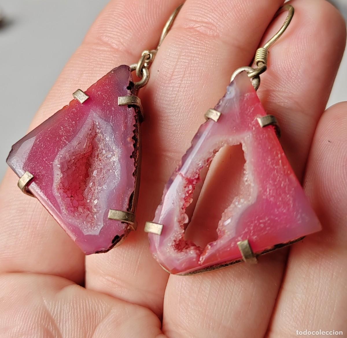 Joyeria: Pendientes en Plata de Ley y Drusas - Foto 5