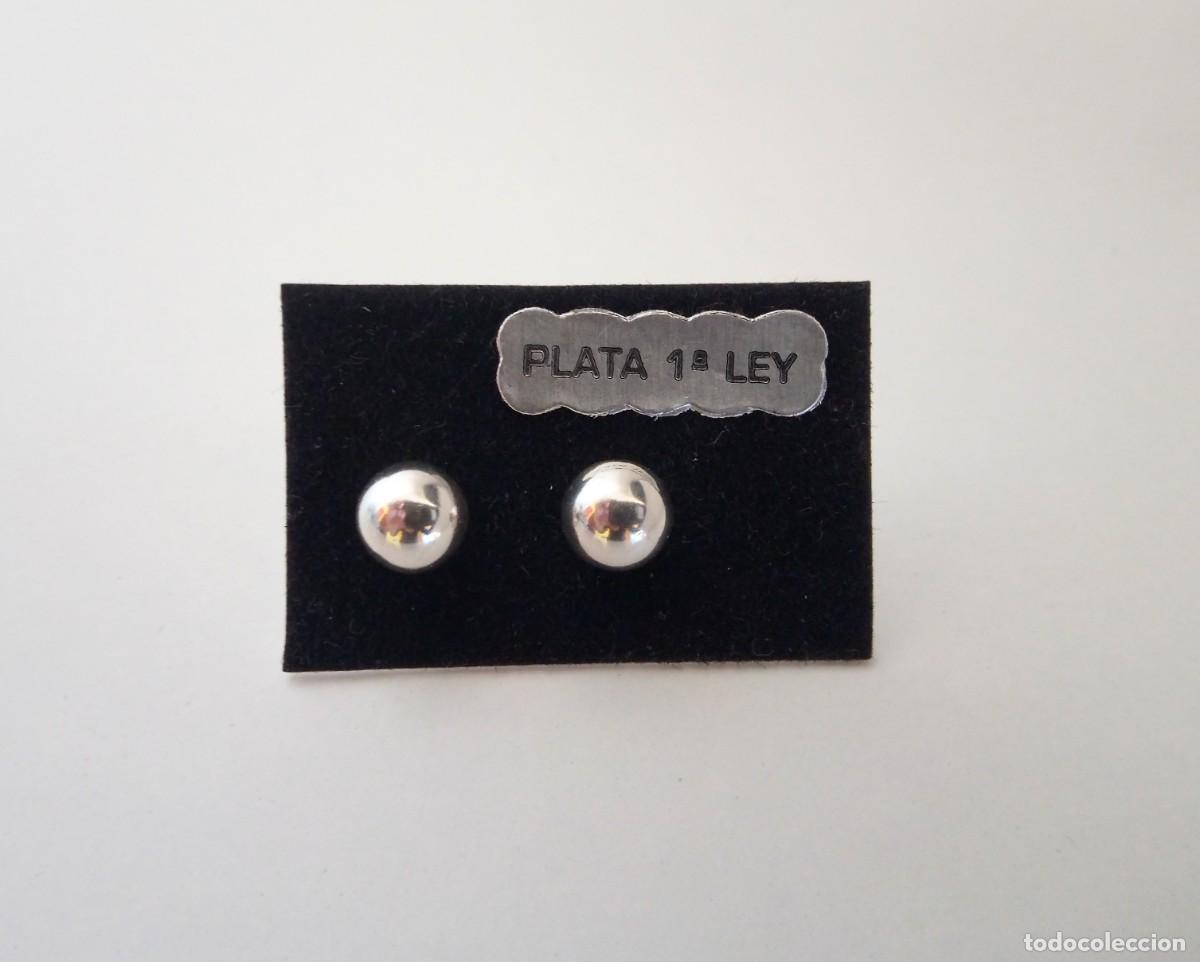 Joyeria: PENDIENTES DE PLATA DE LEY - BOLAS (6 MM) - NUEVOS - Foto 3
