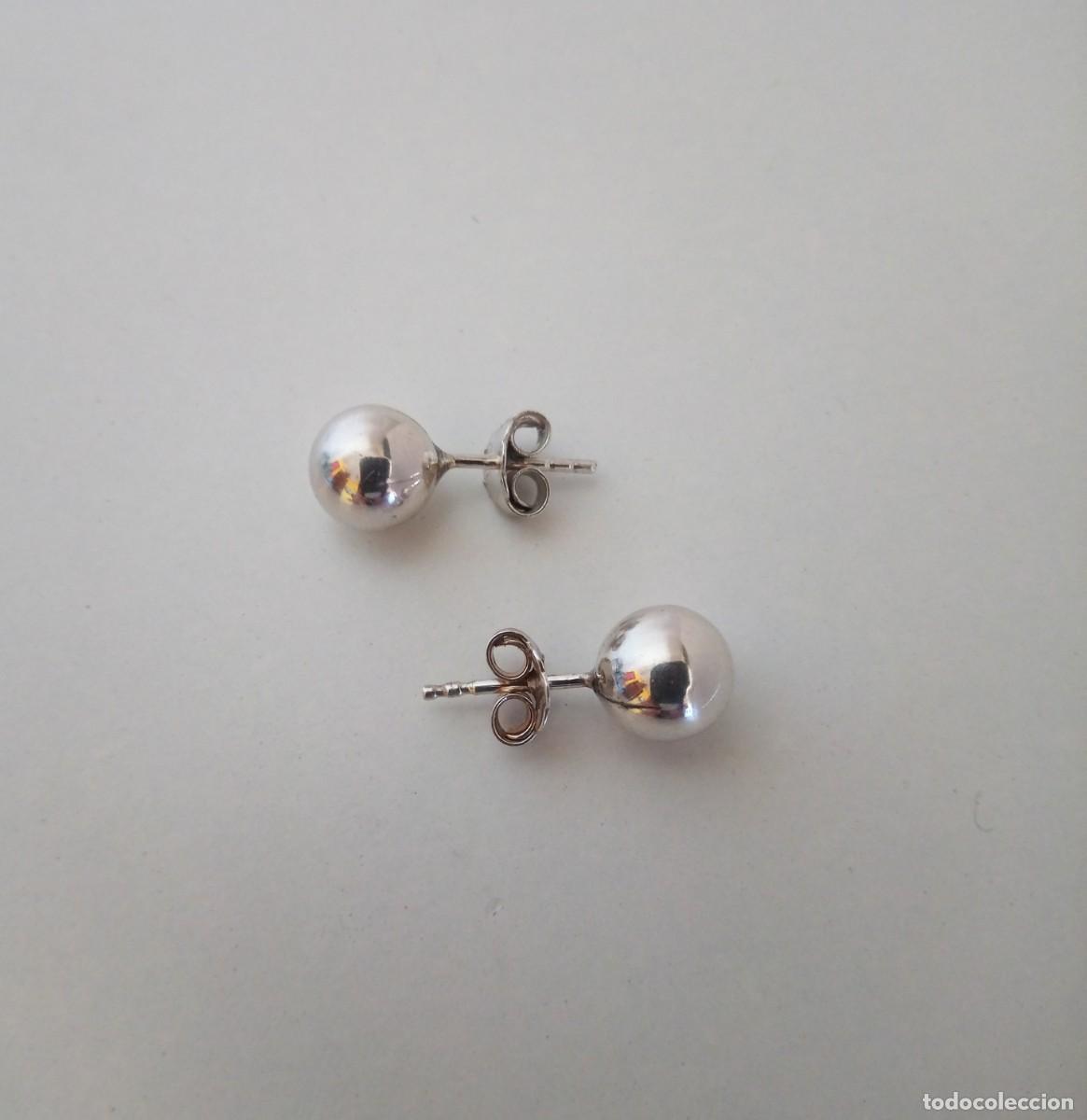 Joyeria: PENDIENTES DE PLATA DE LEY - BOLAS (6 MM) - NUEVOS - Foto 7