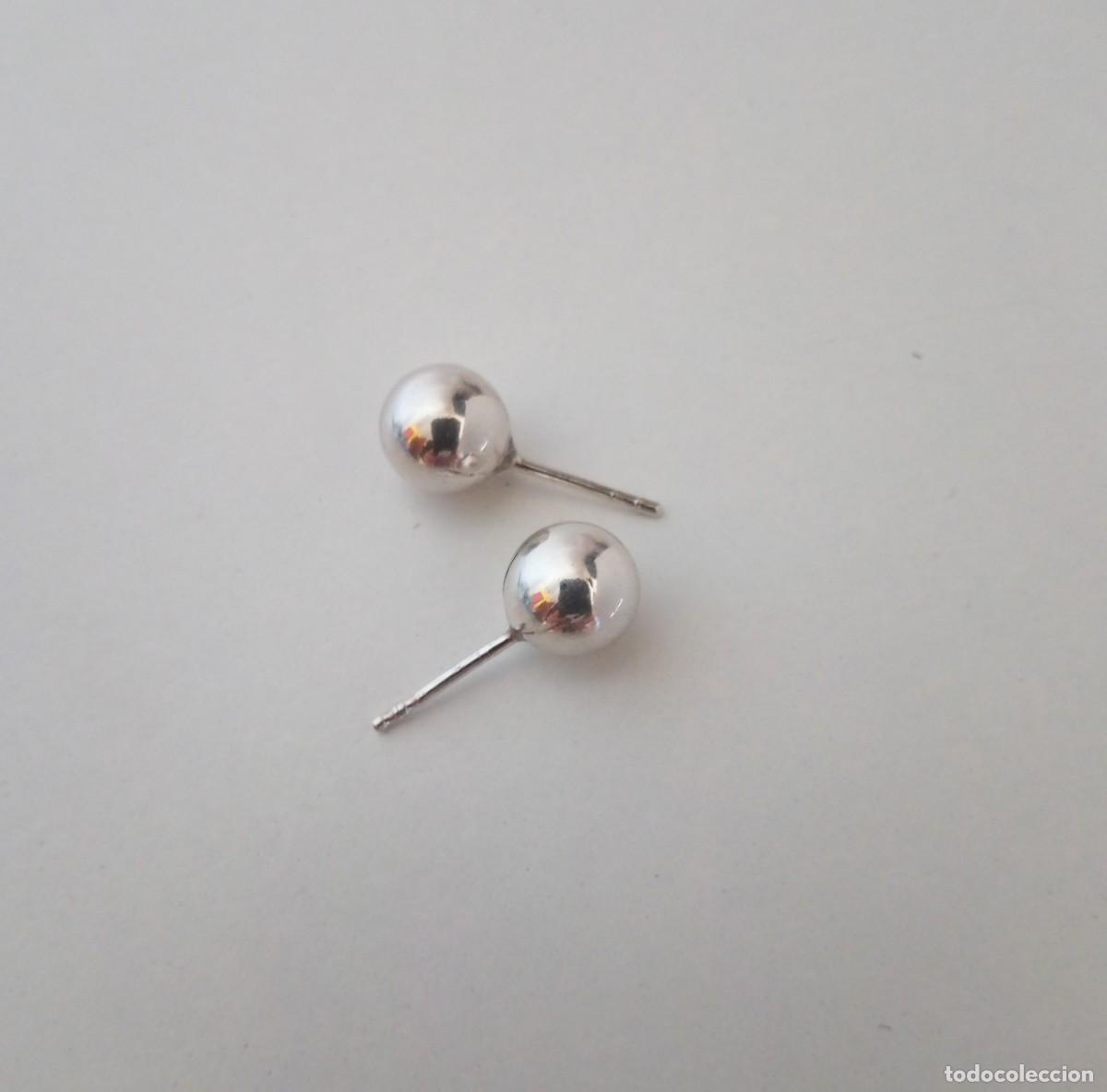 Joyeria: PENDIENTES DE PLATA DE LEY - BOLAS (6 MM) - NUEVOS - Foto 9