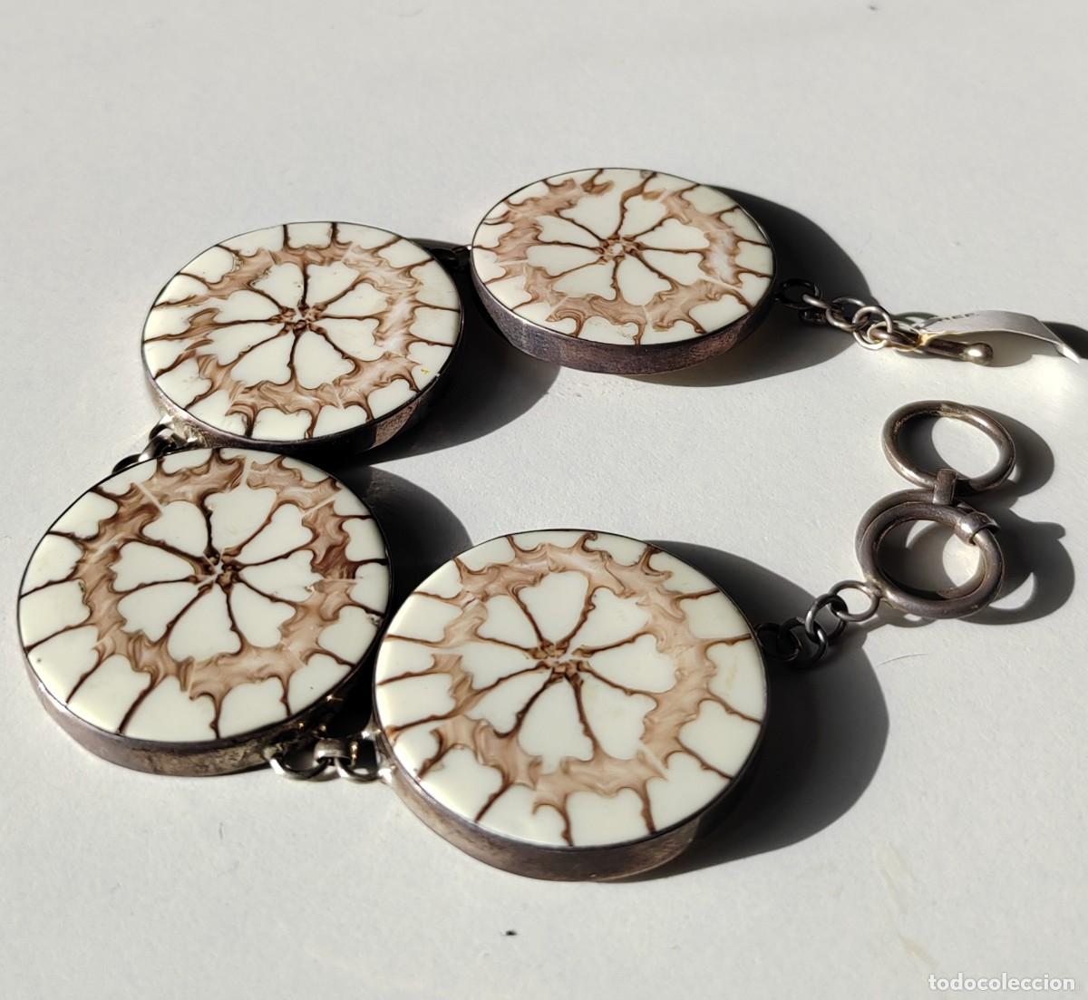 Joyeria: Gran Pulsera en Plata de Ley y N&aacute;car - Foto 1