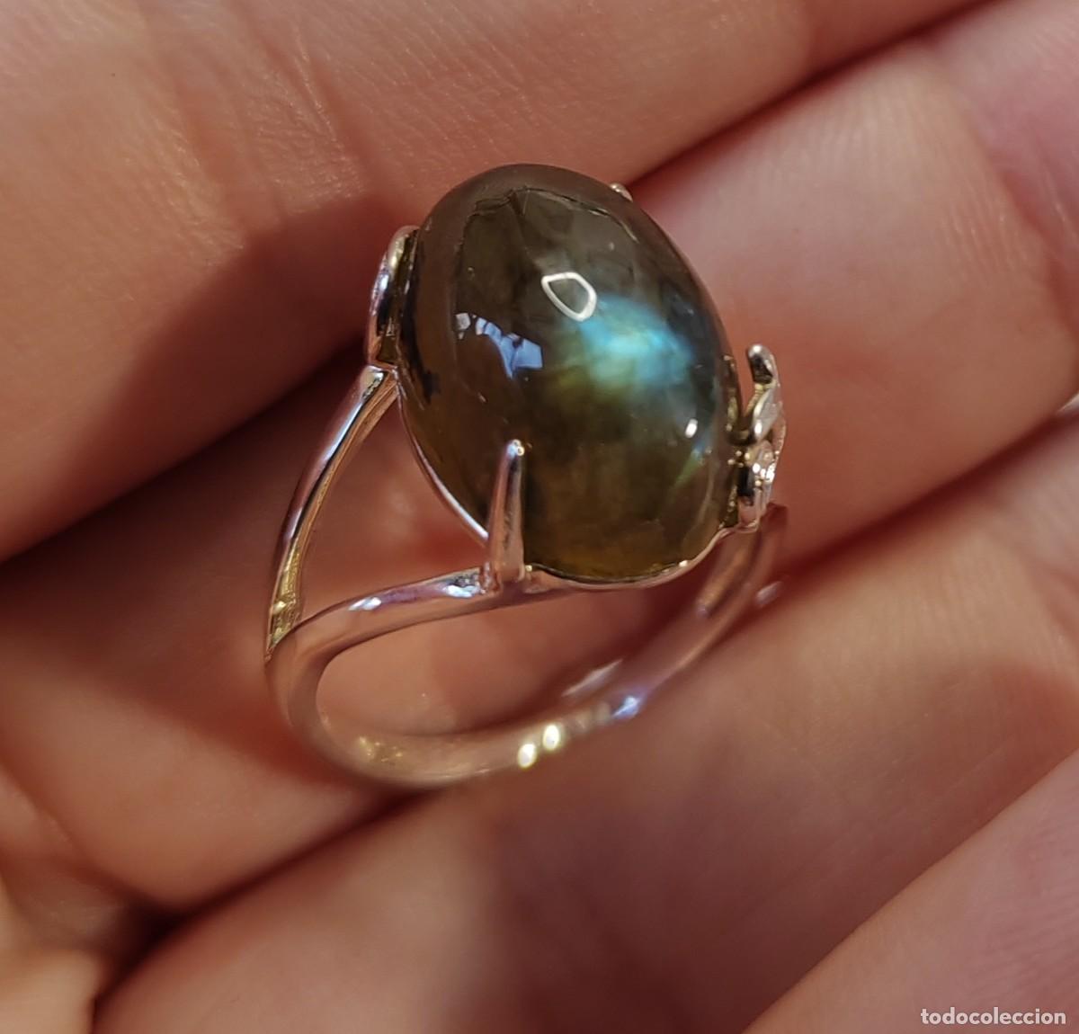 Joyeria: Anillo en Plata de Ley y Labradorita - Foto 1