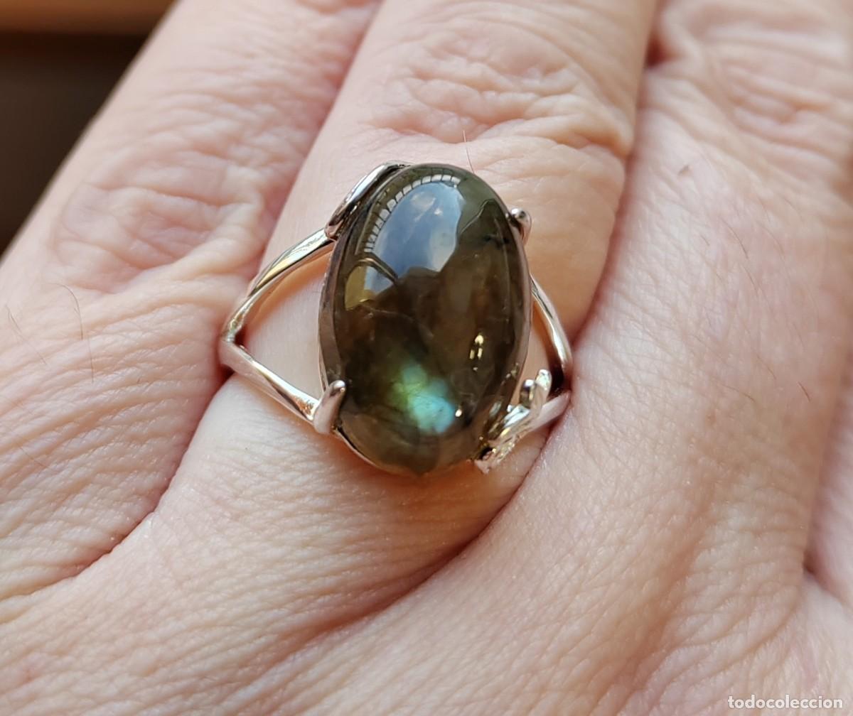 Joyeria: Anillo en Plata de Ley y Labradorita - Foto 2
