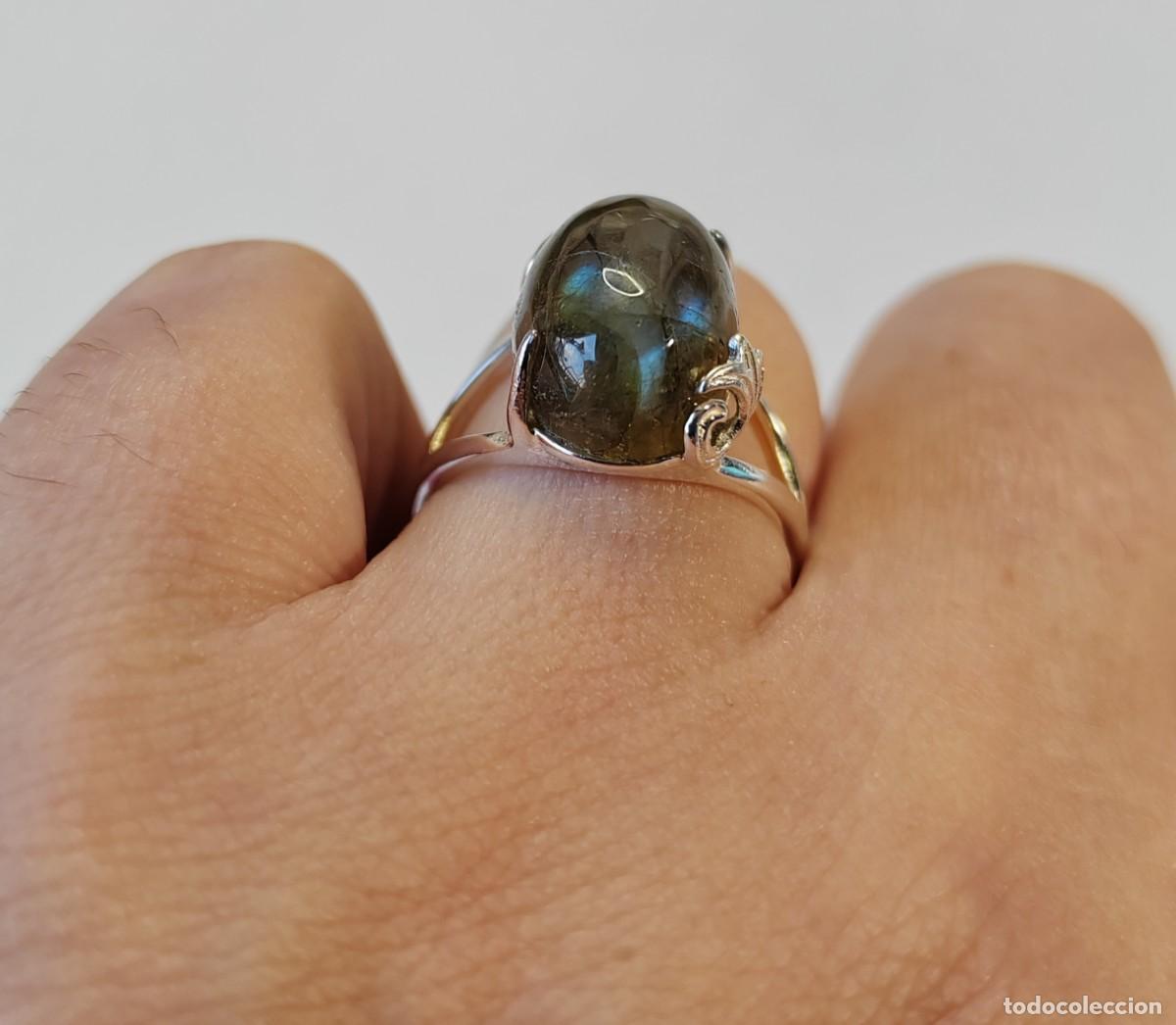 Joyeria: Anillo en Plata de Ley y Labradorita - Foto 4