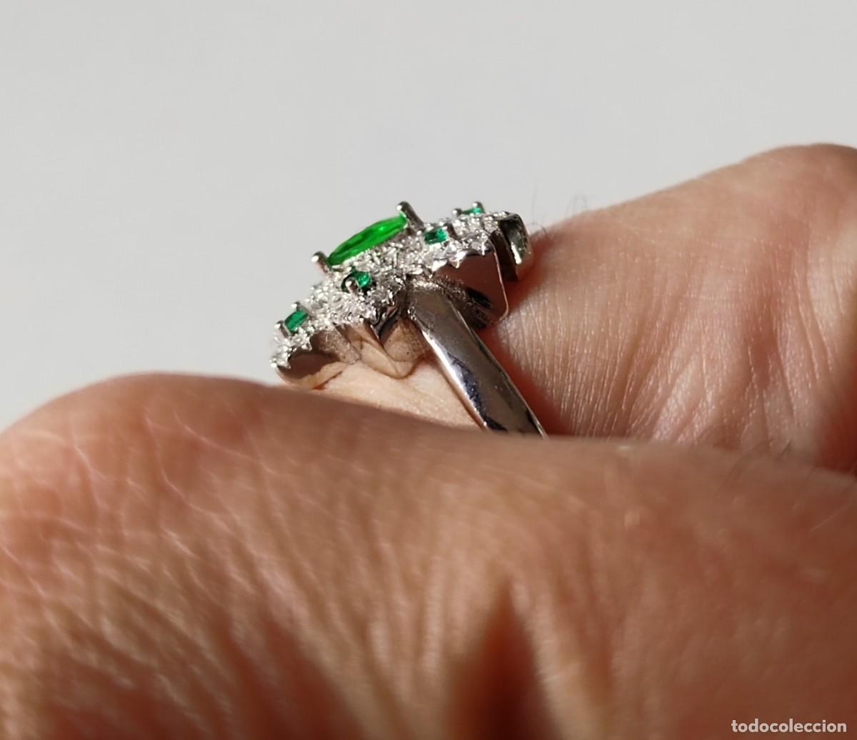 Joyeria: Anillo en Plata de Ley, Esmeraldas y Topacios - Foto 7