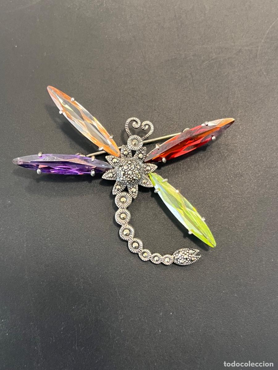 Joyeria: BROCHE DE PLATA CON MARCASITAS. - Foto 1