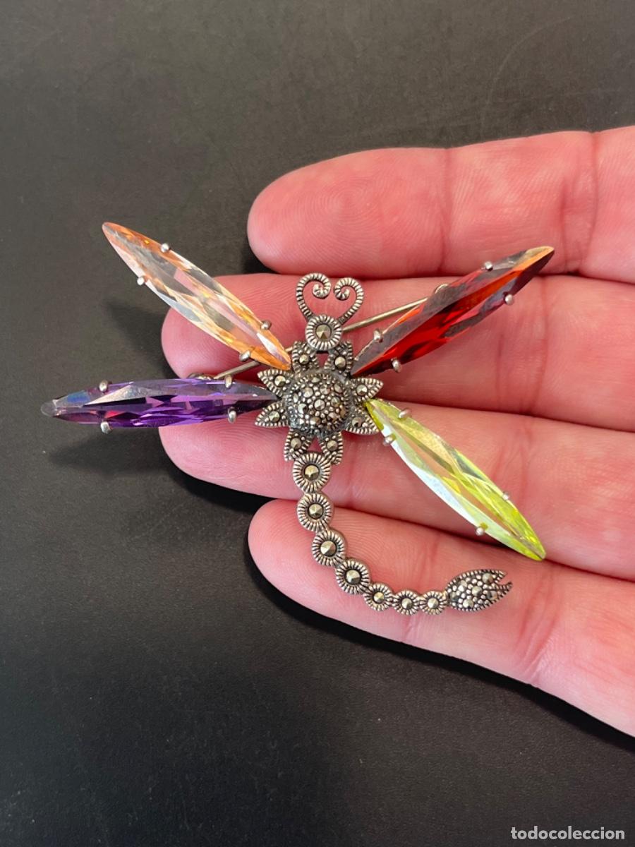 Joyeria: BROCHE DE PLATA CON MARCASITAS. - Foto 4