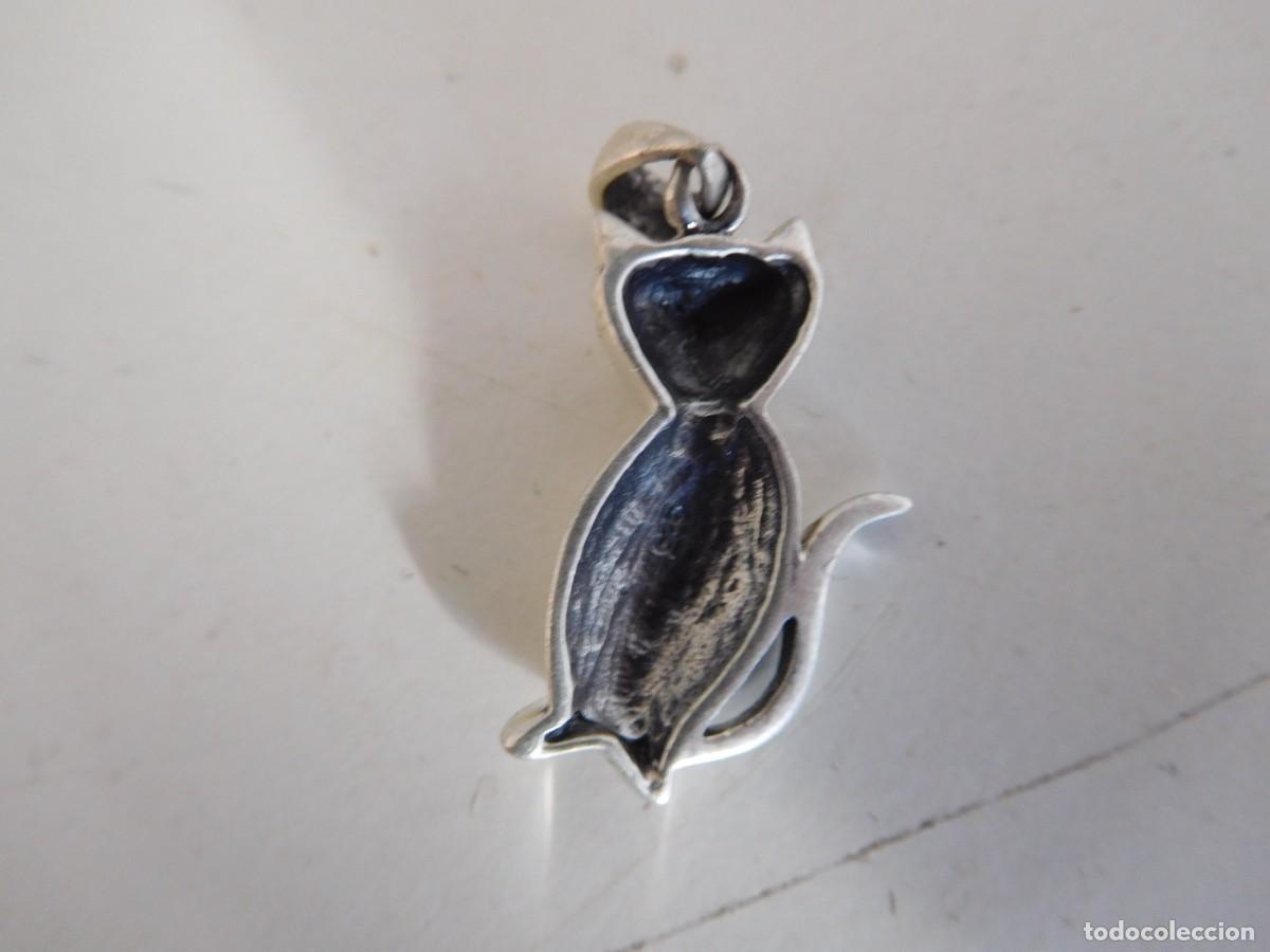 Joyeria: Colgante de plata gato - Foto 2