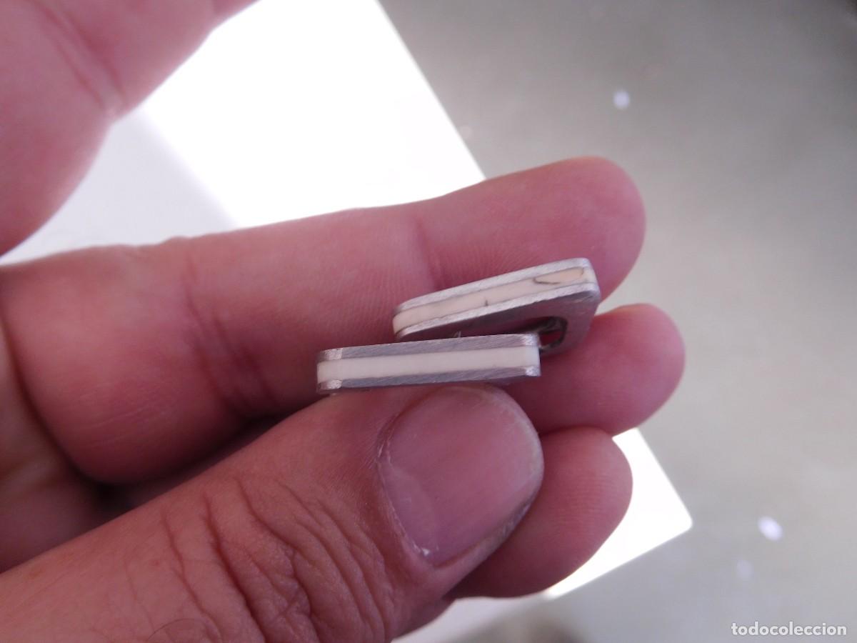 Joyeria: Pendientes vintage de plata y marfil - Foto 1