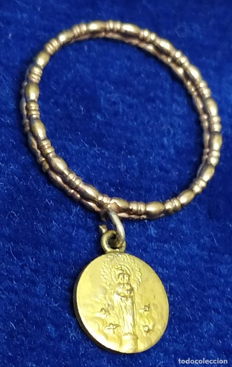 Joyeria: ANILLO CON MEDALLA DE LA VIRGEN DEL PILAR - Foto 3