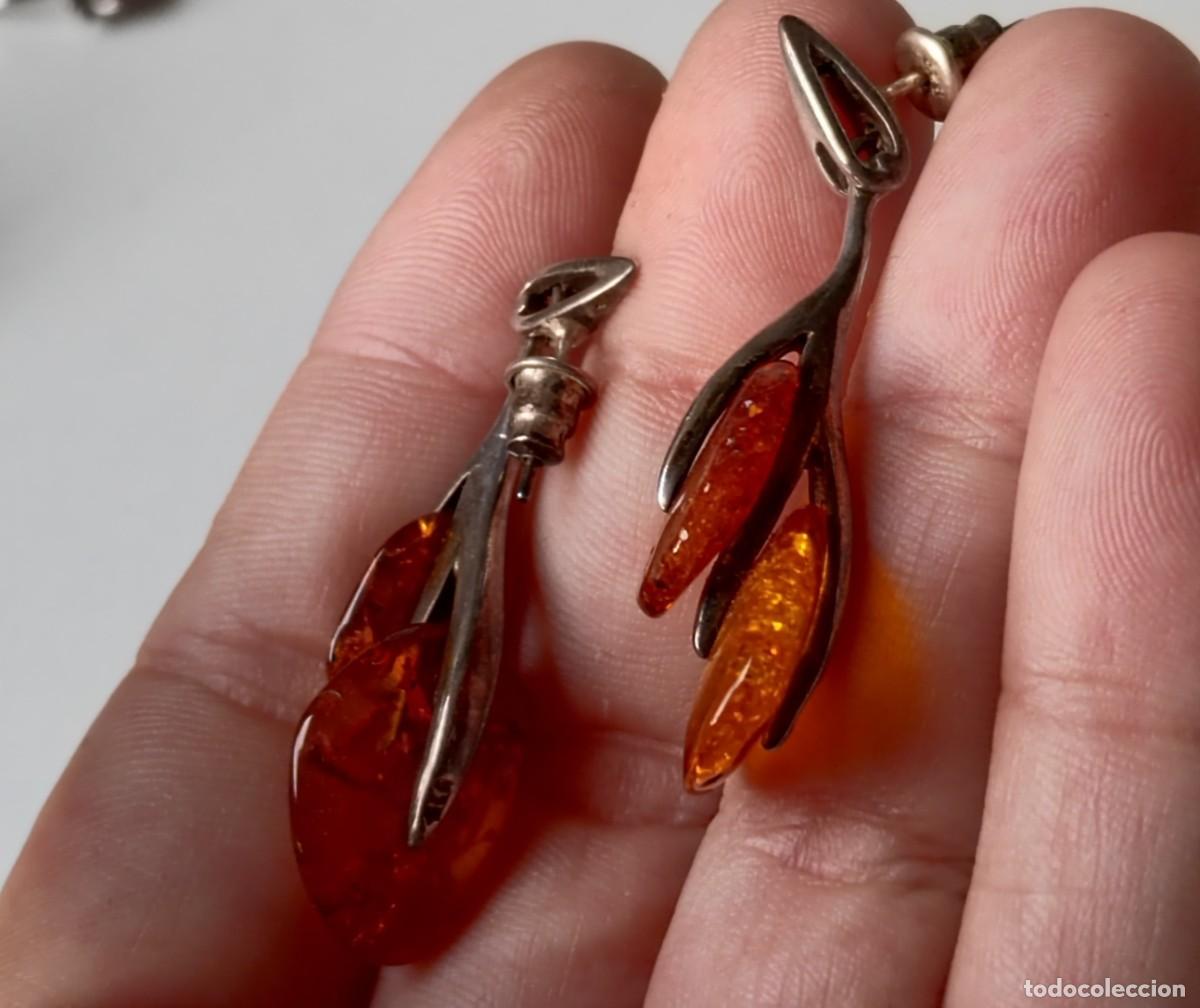 Joyeria: Pendientes &Aacute;mbar B&aacute;ltico y Plata de Ley - Foto 5