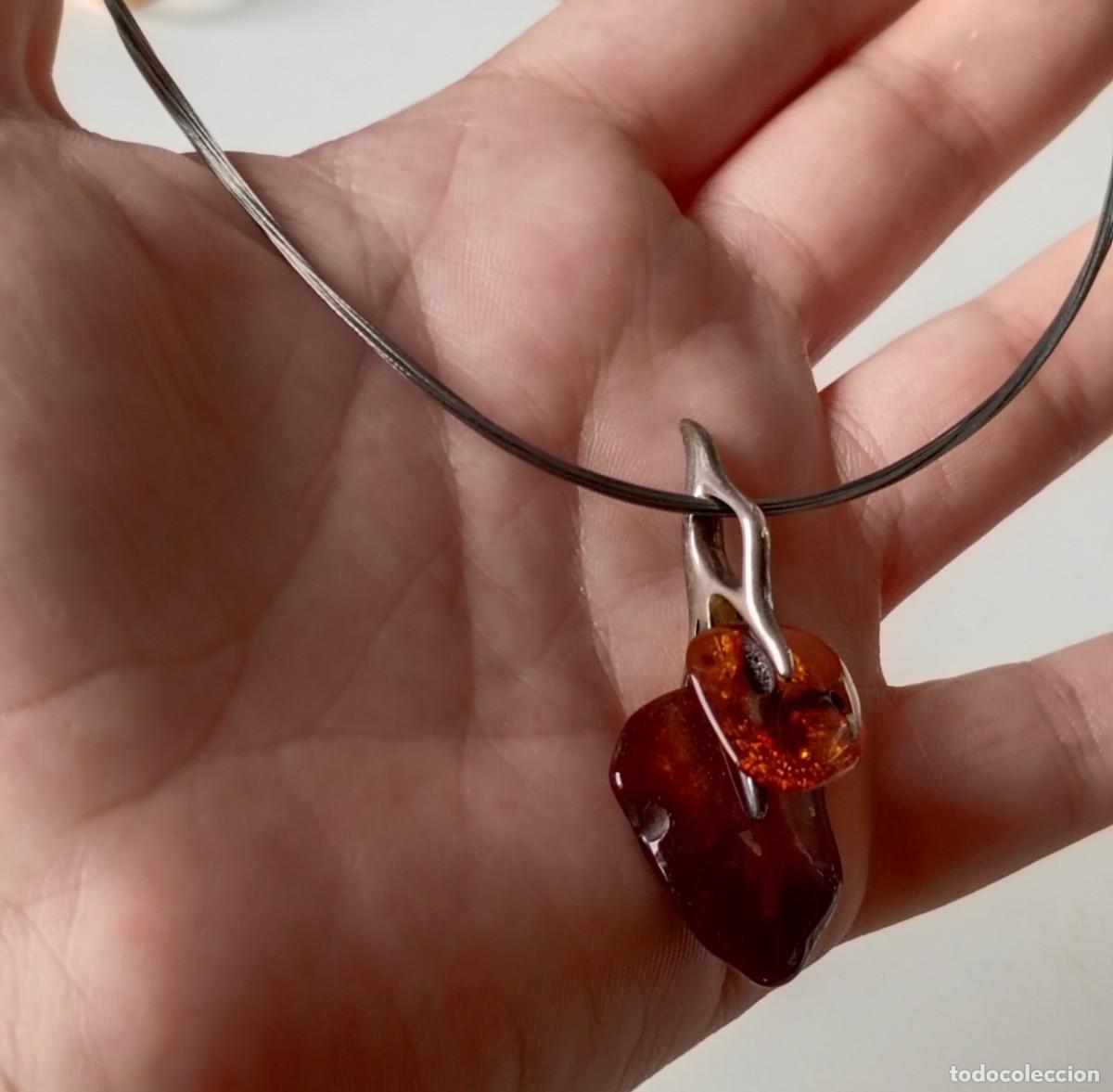 Joyeria: Gargantilla con &Aacute;mbar B&aacute;ltico y Plata de Ley - Foto 6