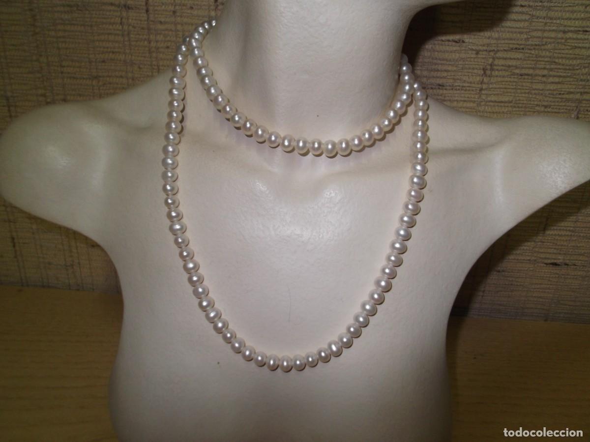 Joyeria: Collar de perlas sin cierre.Vintage - Foto 1