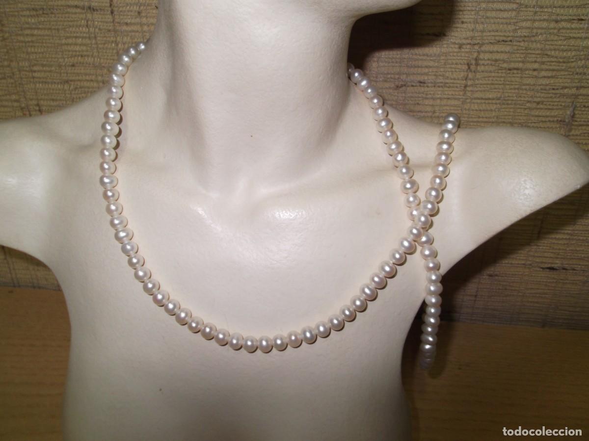 Joyeria: Collar de perlas sin cierre.Vintage - Foto 3