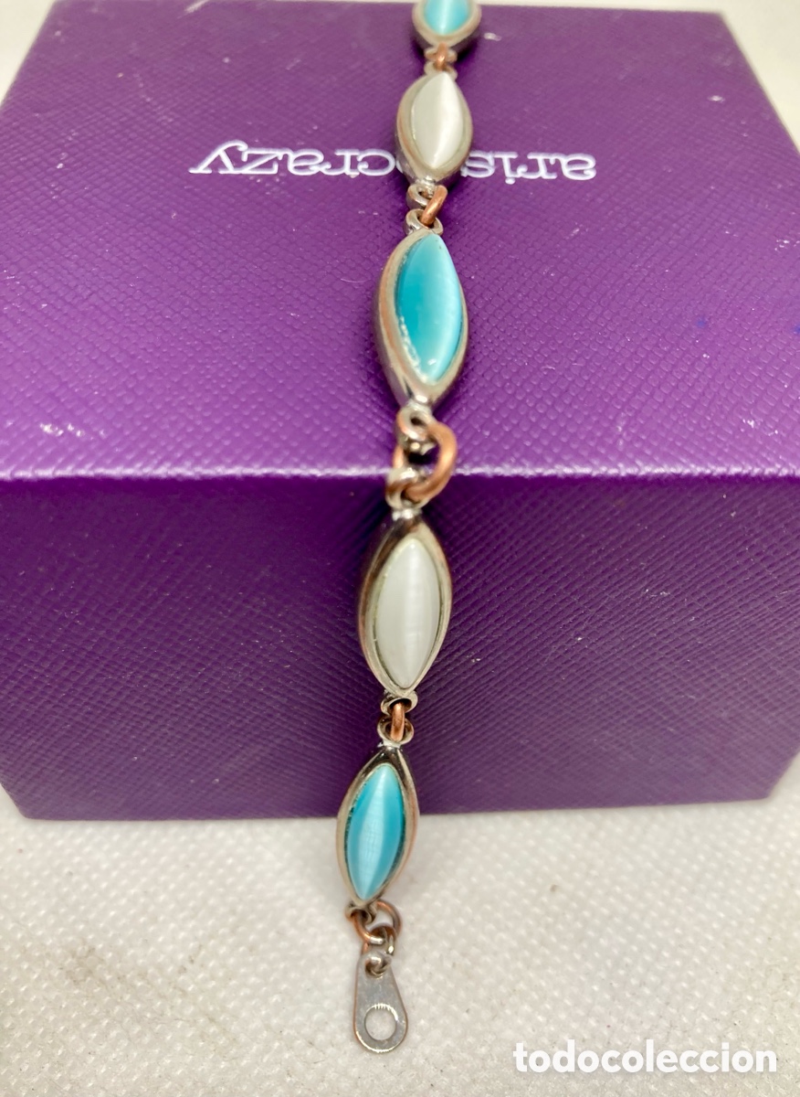 Joyeria: PULSERA PIEDRAS NATURALES SOBRE LAT&Oacute;N - Foto 2