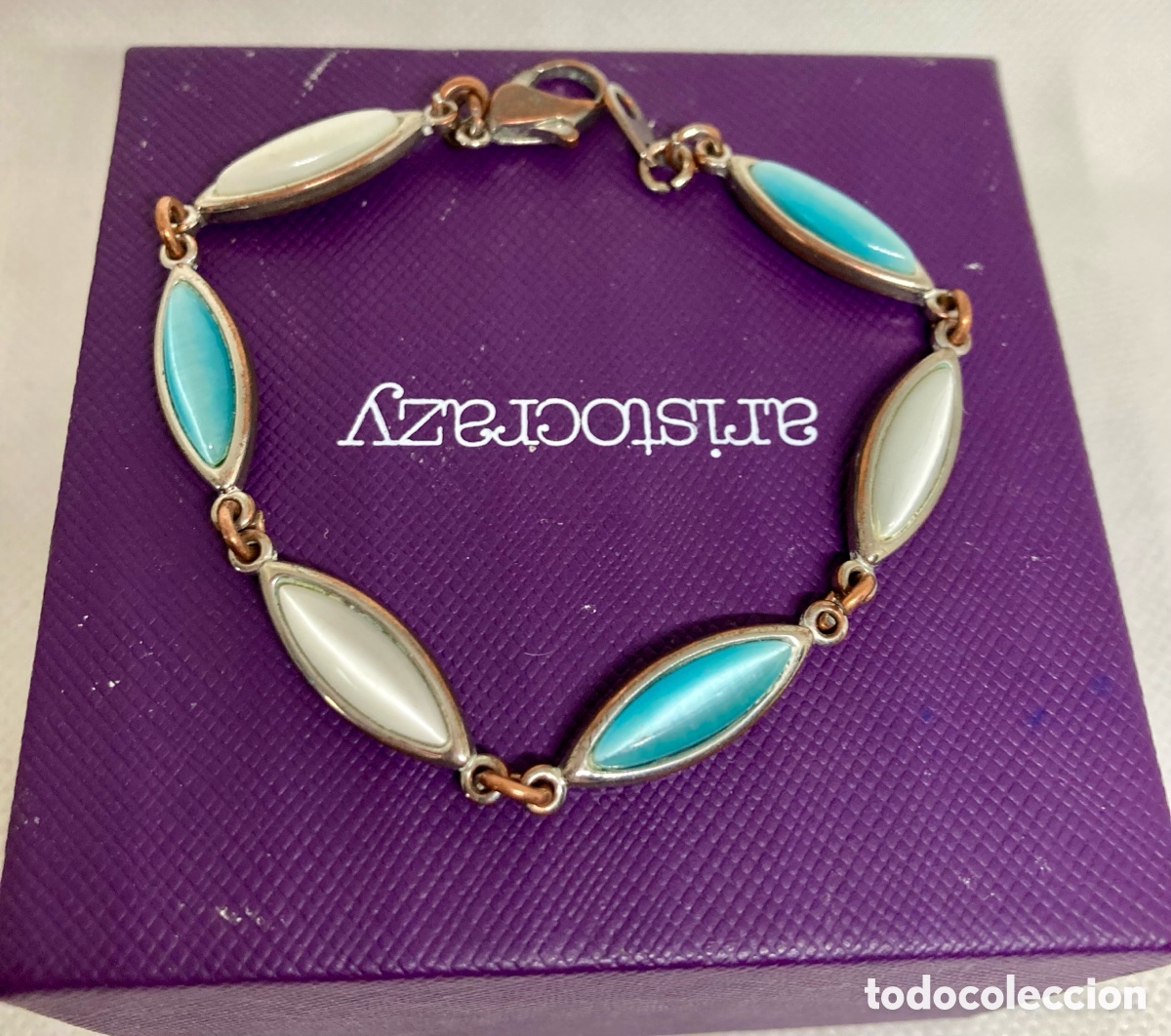 Joyeria: PULSERA PIEDRAS NATURALES SOBRE LAT&Oacute;N - Foto 4
