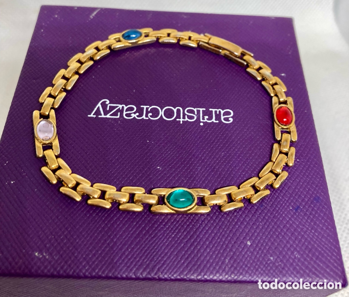 Joyeria: PULSERA DORADA Y Piedras - Foto 2