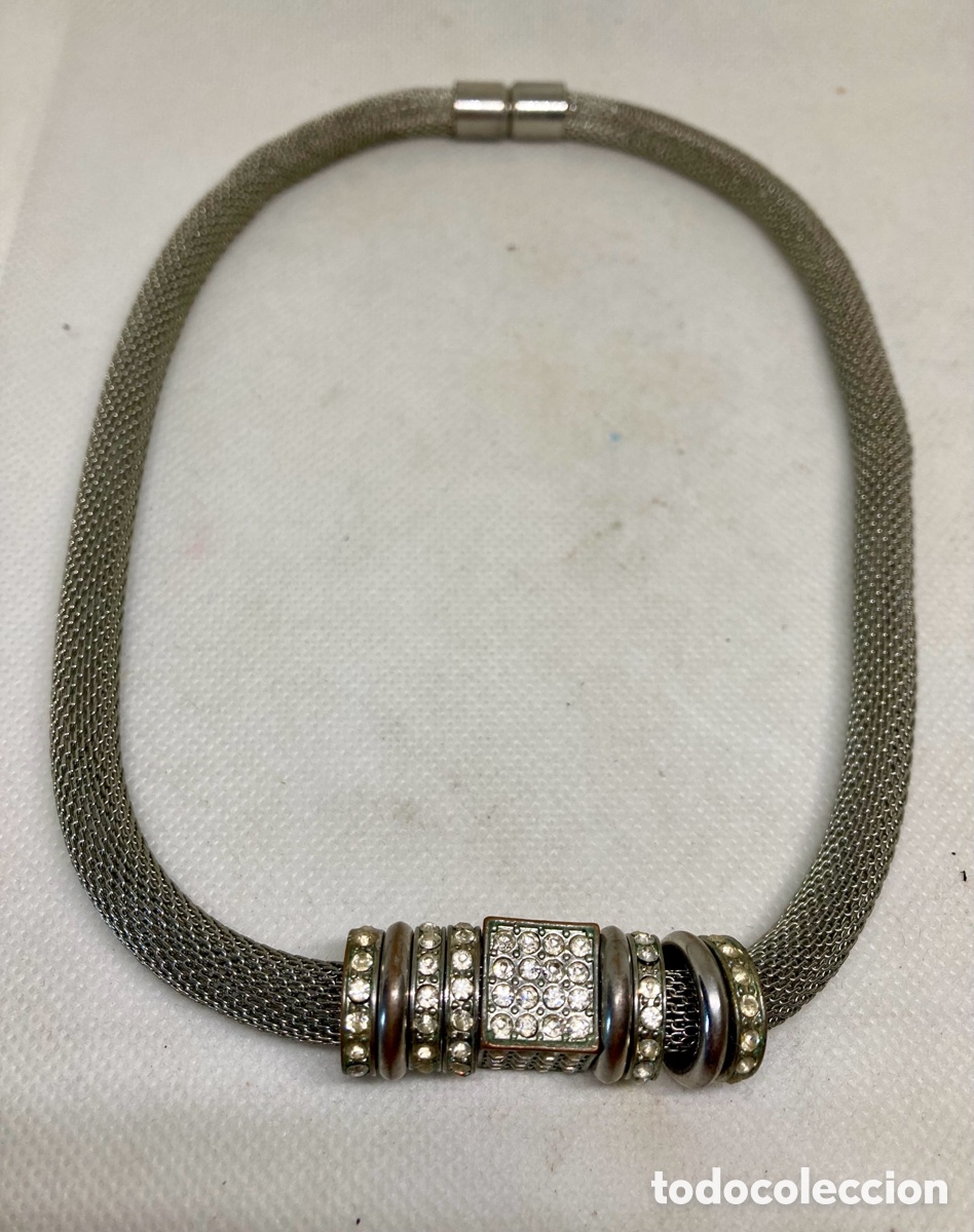 Joyeria: COLLAR METALICO CON PIEDRAS IM&Aacute;N NUEVO - Foto 1