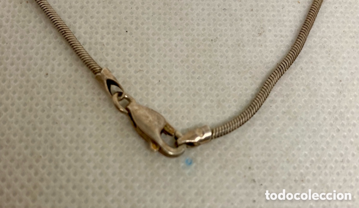 Joyeria: COLLAR CON COLGANTE CON CADENA PLATEADA NUEVO - Foto 3