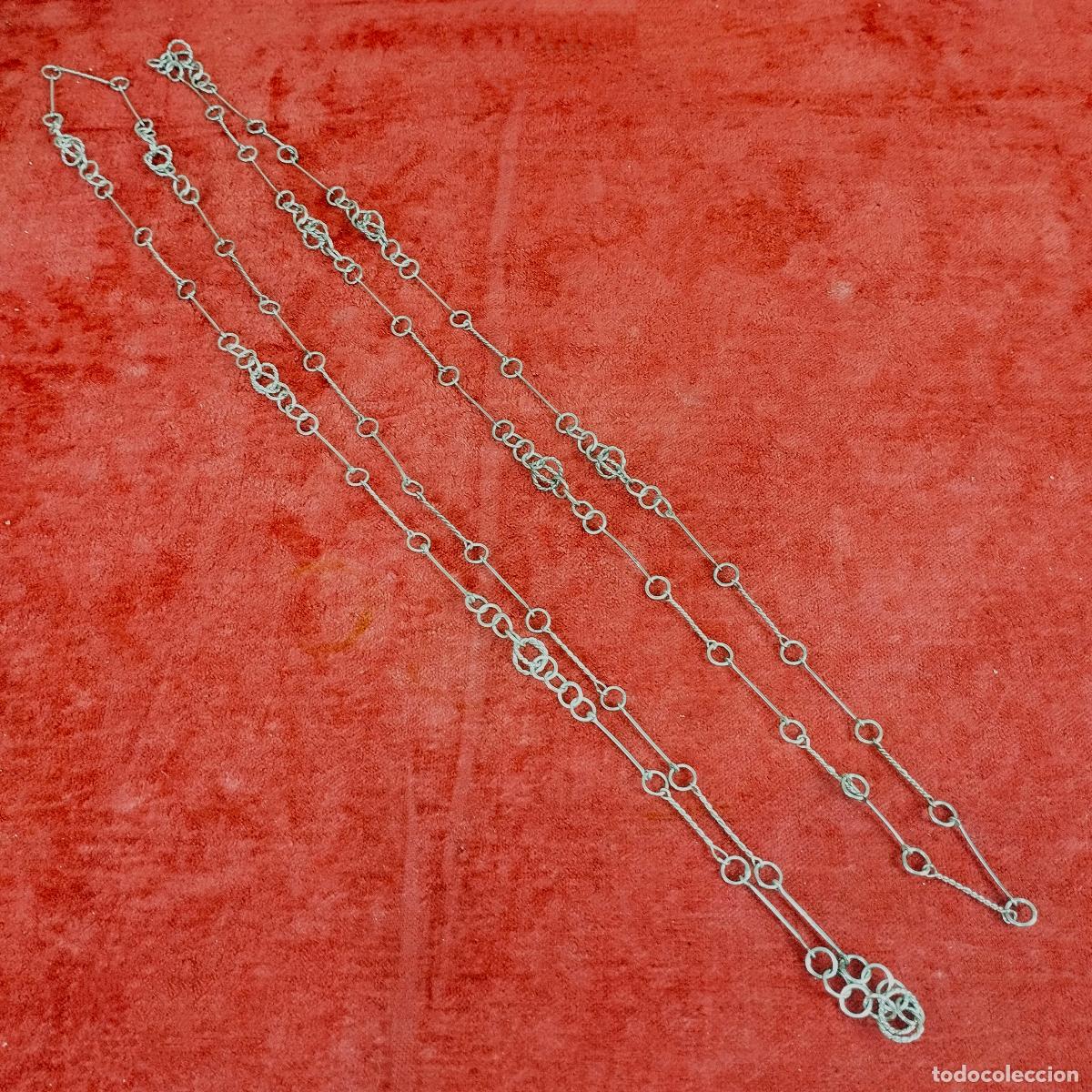 Joyeria: PAREJA DE COLLARES EN PLATA. ESPA&Ntilde;A. CIRCA 1960 - Foto 1