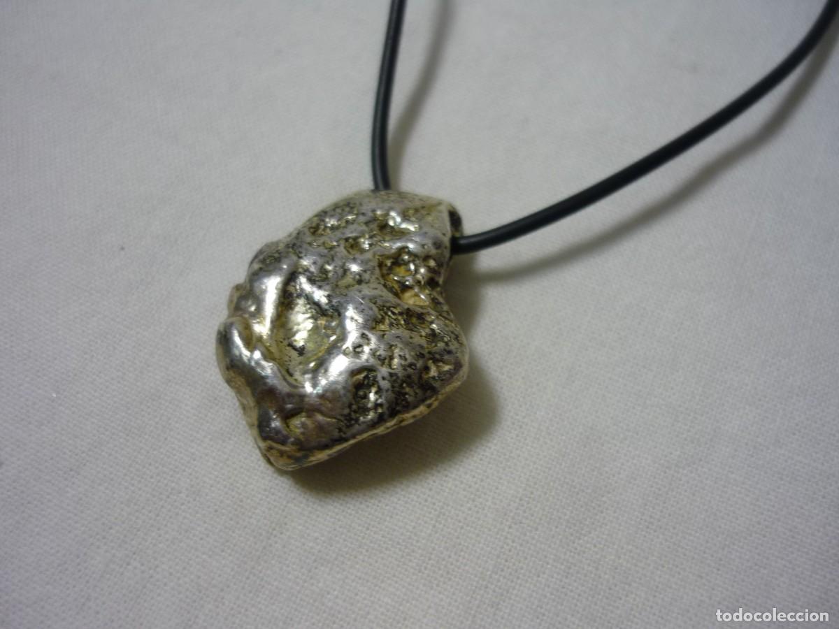 Joyeria: Colgante pepita de plata maciza - Foto 5