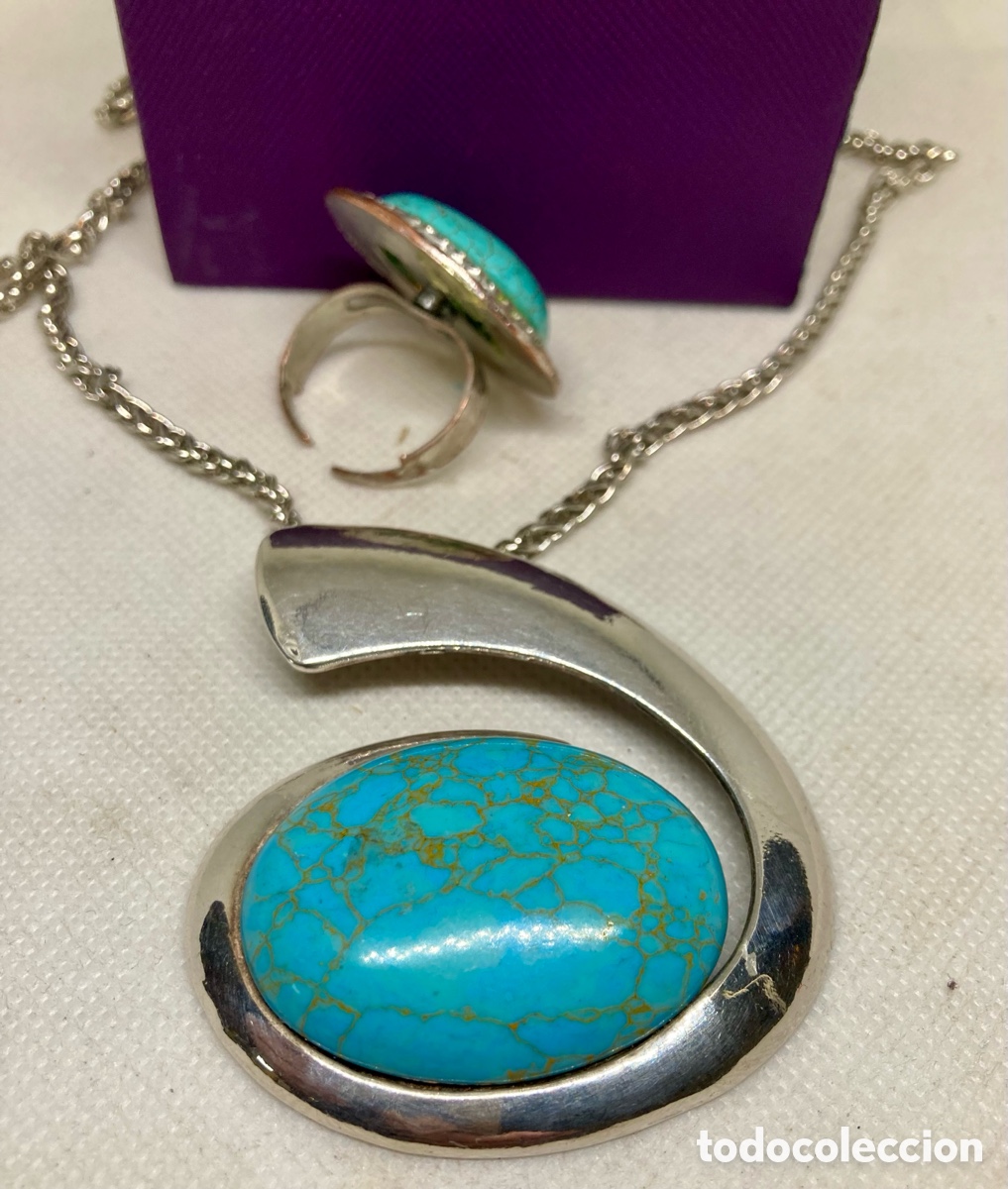 Joyeria: COLLAR Y ANILLO ( piedra natural ) SIN USO - Foto 3