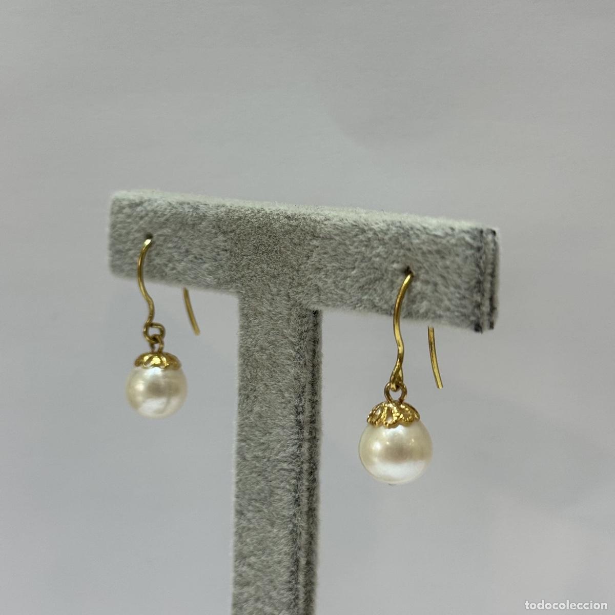 Joyeria: Pendientes oro con perla - Foto 2