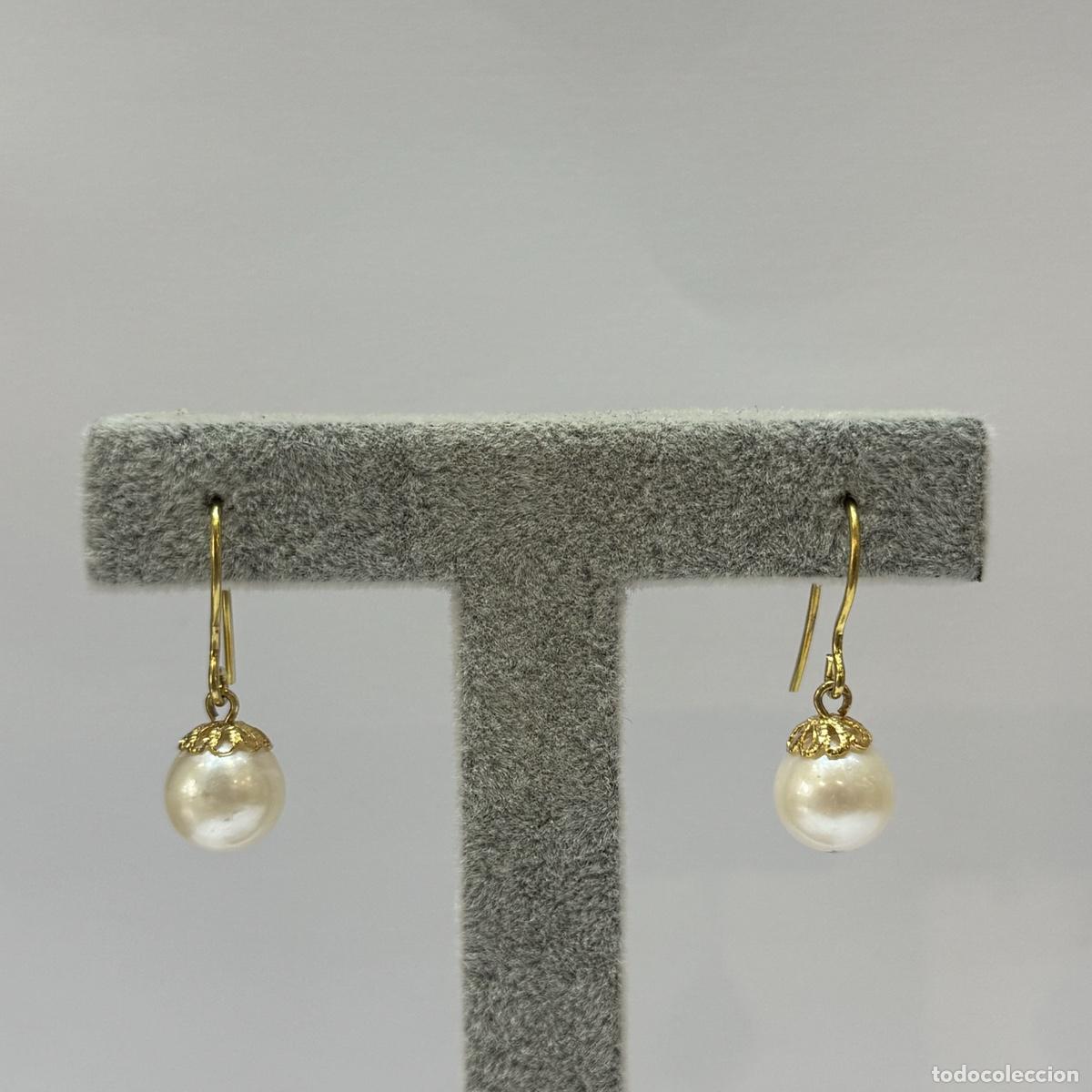 Joyeria: Pendientes oro con perla - Foto 3