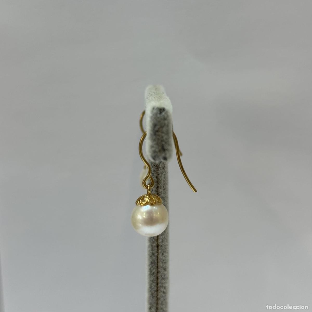 Joyeria: Pendientes oro con perla - Foto 4