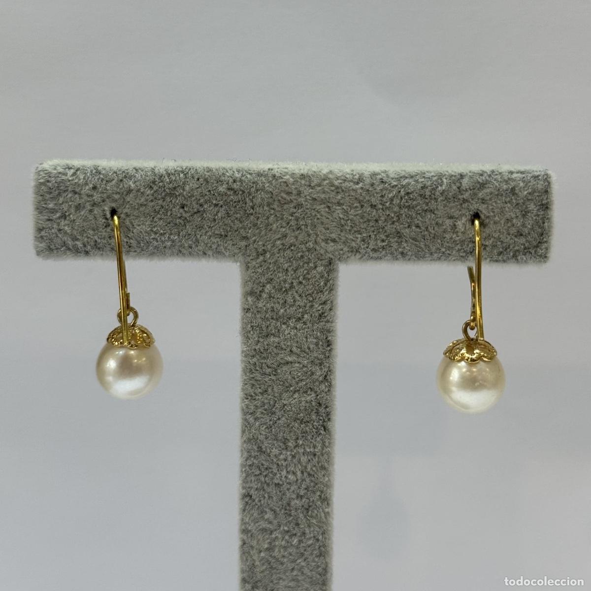 Joyeria: Pendientes oro con perla - Foto 5