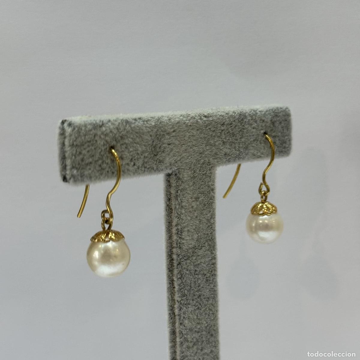 Joyeria: Pendientes oro con perla - Foto 6