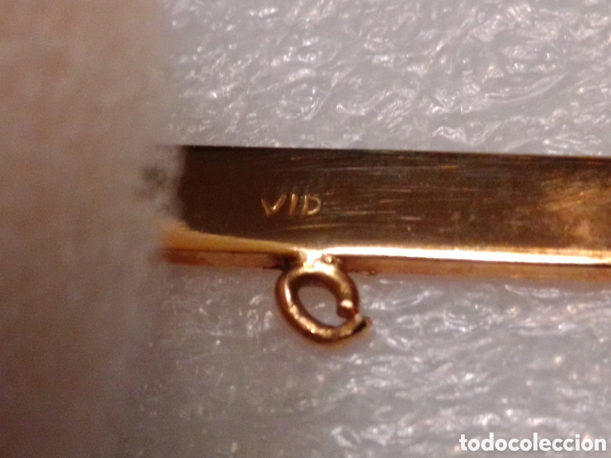 Joyeria: AGUJA MEDALLA (CHAPADO ORO-VID) - Foto 4