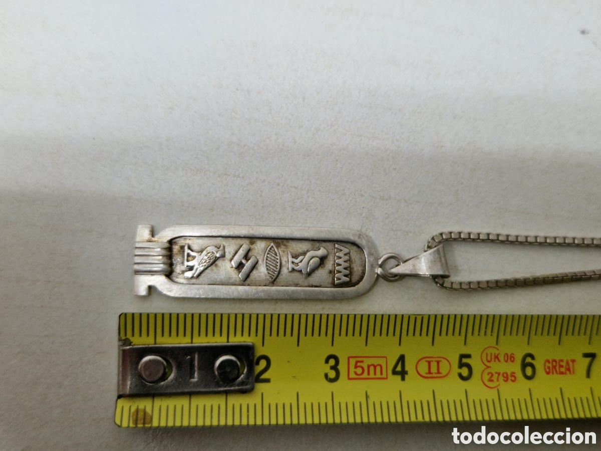 Joyeria: CADENA Y COLGANTE EN PLATA DE LEY EGIPTO - Foto 5