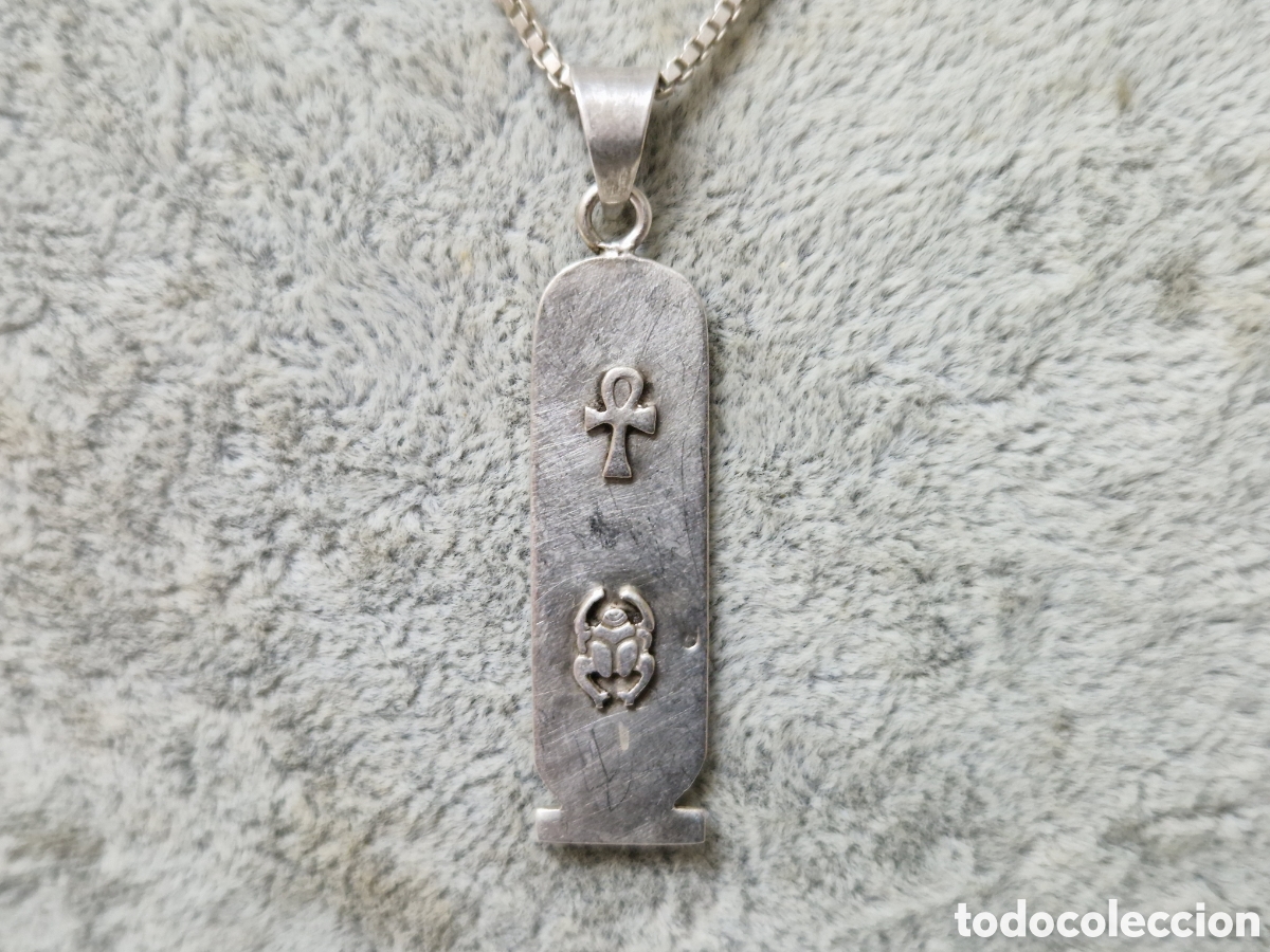 Joyeria: CADENA Y COLGANTE EN PLATA DE LEY EGIPTO - Foto 6