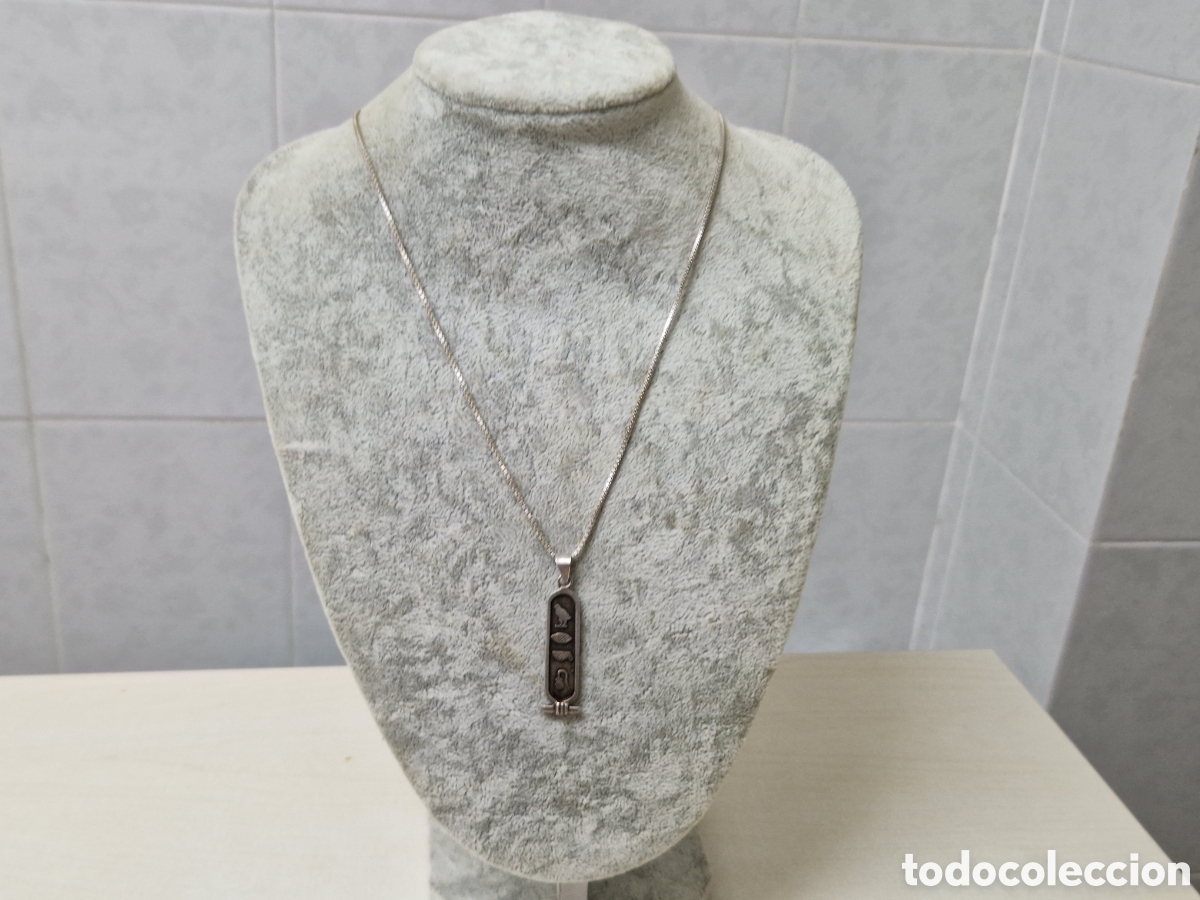 Joyeria: CADENA Y COLGANTE EN PLATA DE LEY EGIPTO - Foto 4
