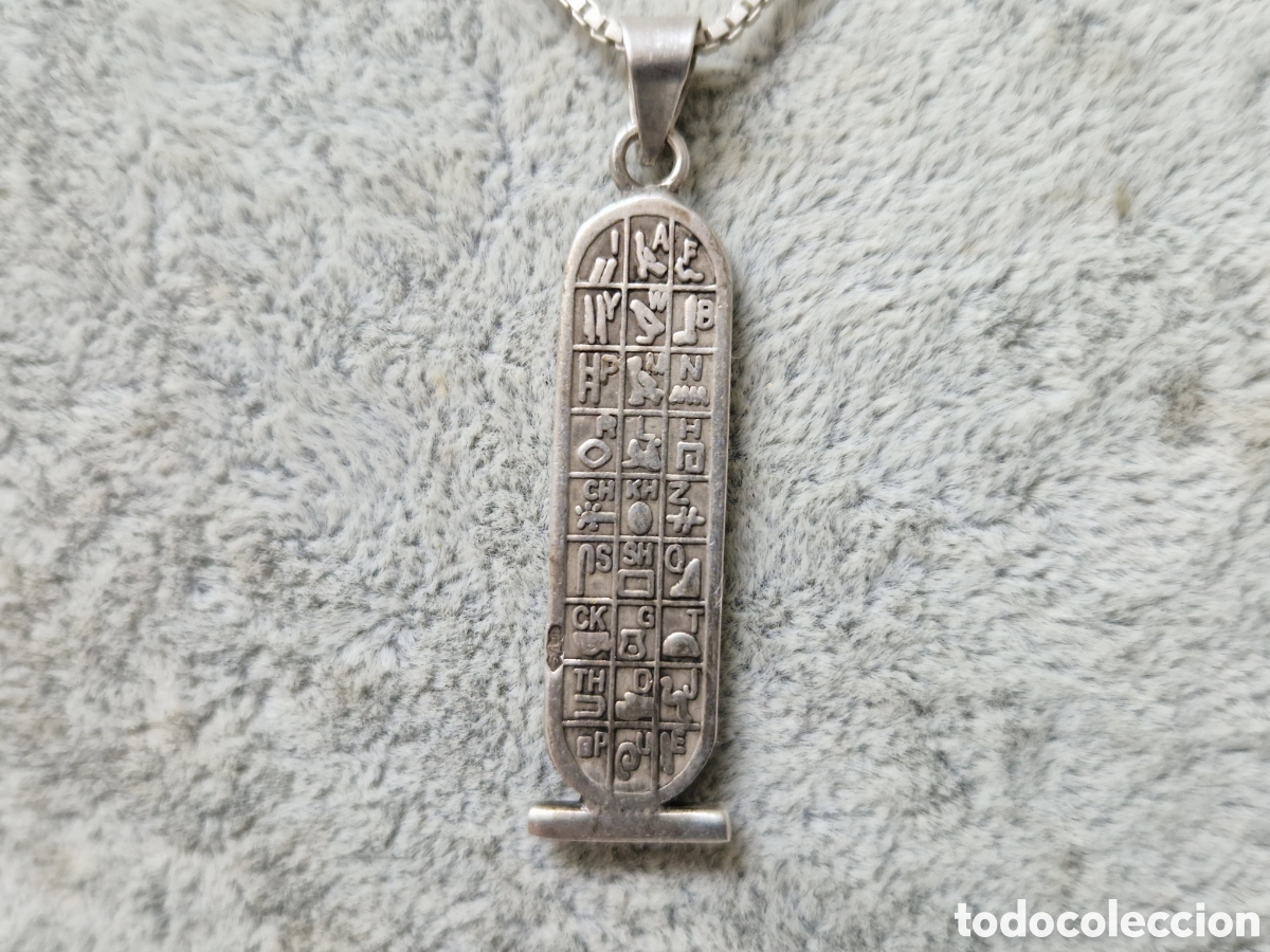 Joyeria: CADENA Y COLGANTE EN PLATA DE LEY EGIPTO - Foto 5
