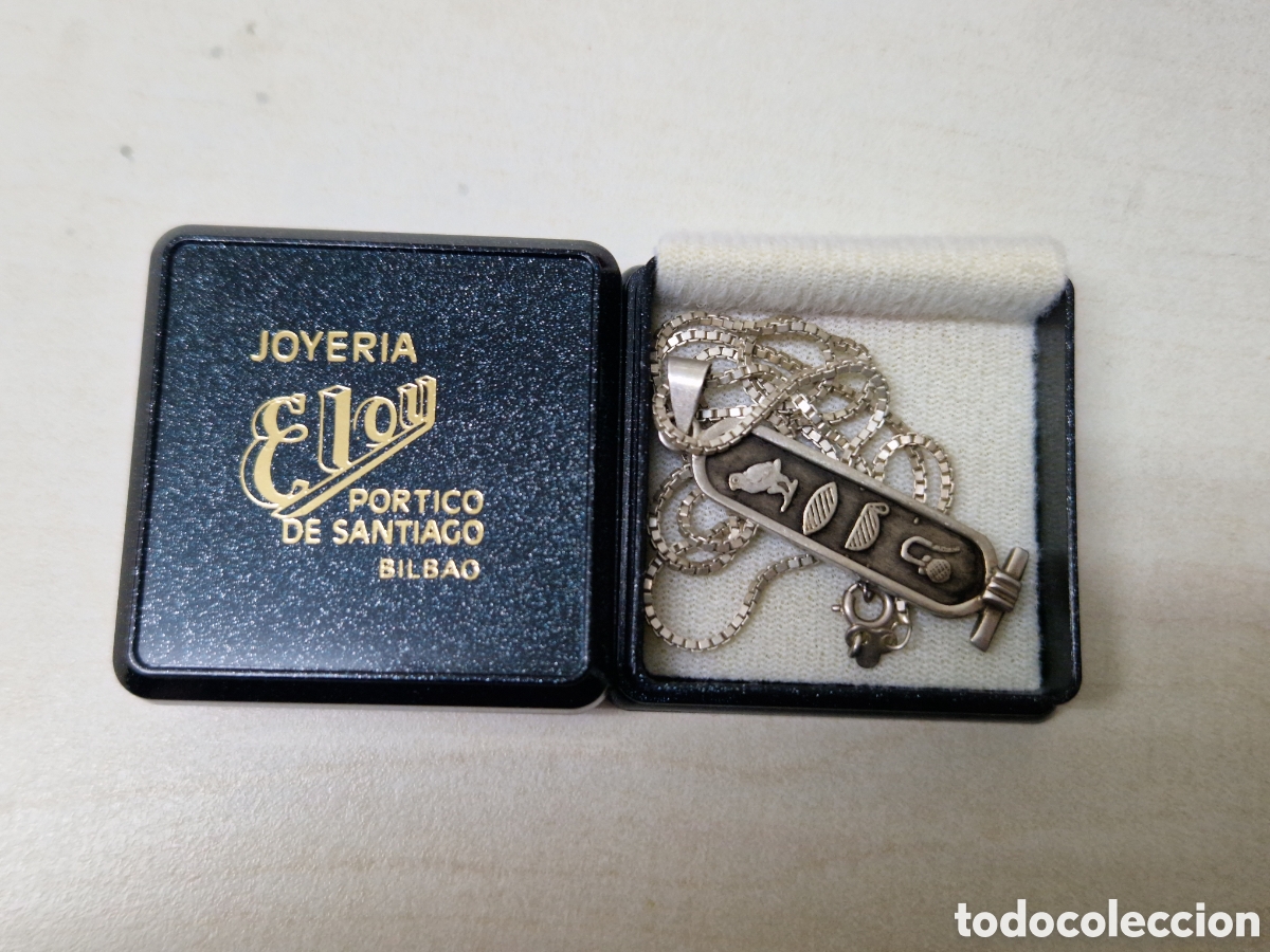 Joyeria: CADENA Y COLGANTE EN PLATA DE LEY EGIPTO - Foto 8