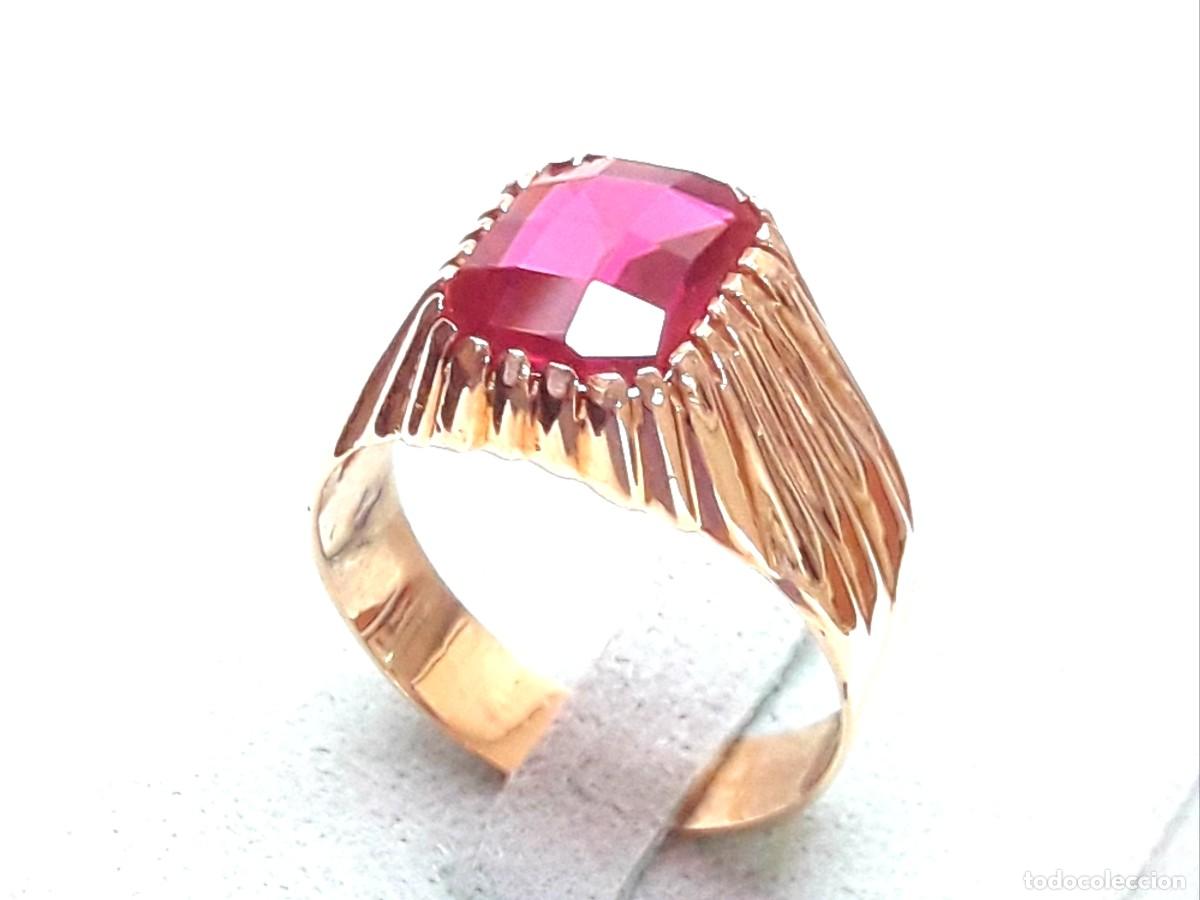 Joyeria: BELLO SELLO GALLONADO EN ORO DE LEY CON GRANATE - Foto 11
