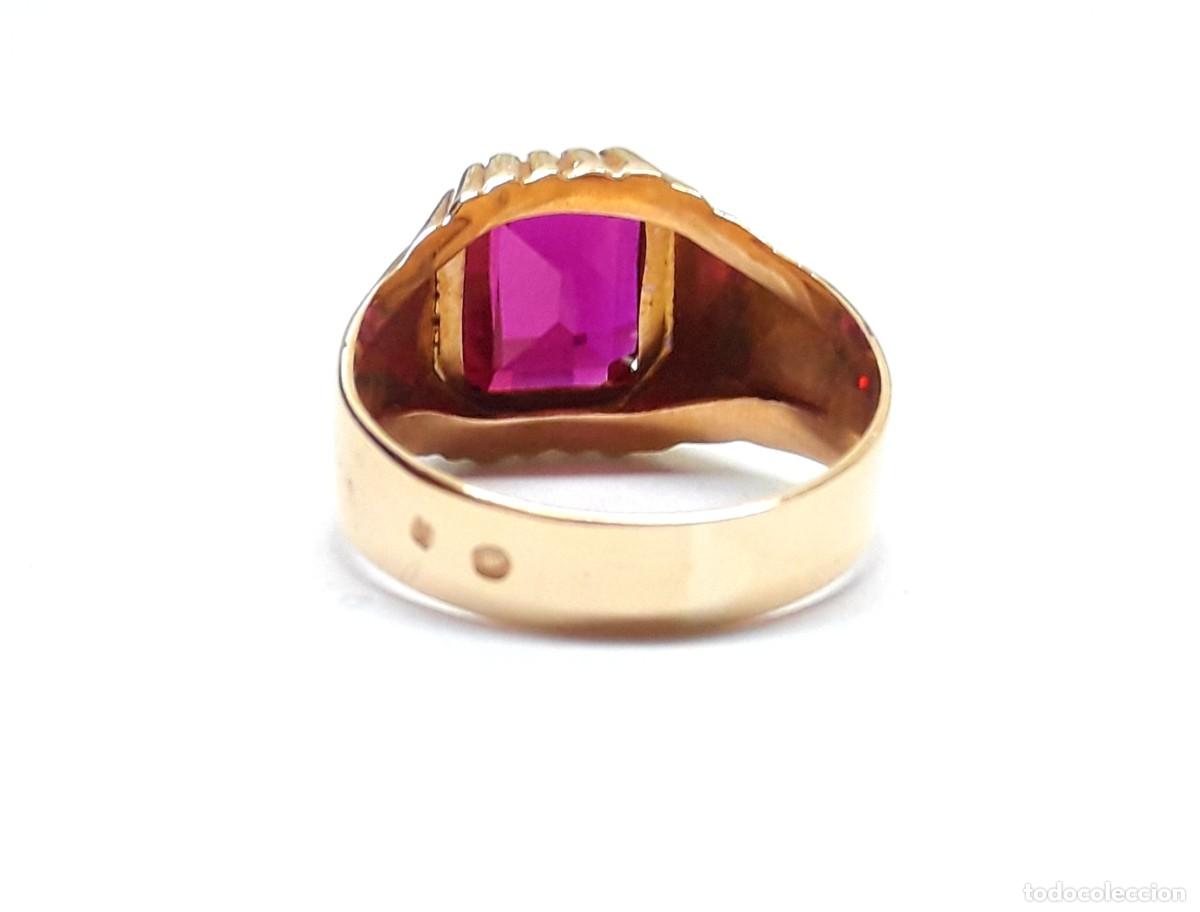 Joyeria: BELLO SELLO GALLONADO EN ORO DE LEY CON GRANATE - Foto 12