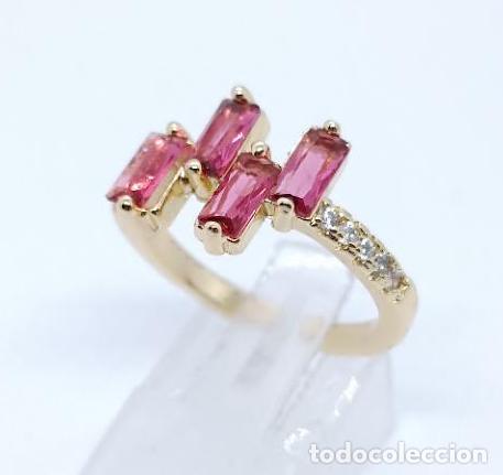 Joyeria: Preciosos anillo de lujo en oro con rub&iacute;s engastados - Foto 1