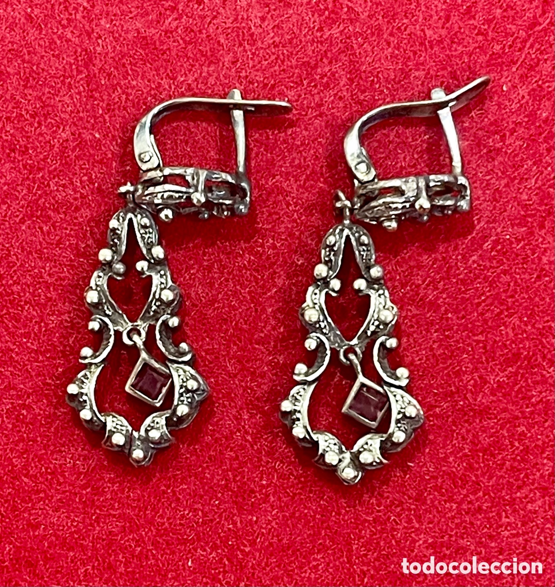 Joyeria: Bonitos pendientes en plata de ley. - Foto 1