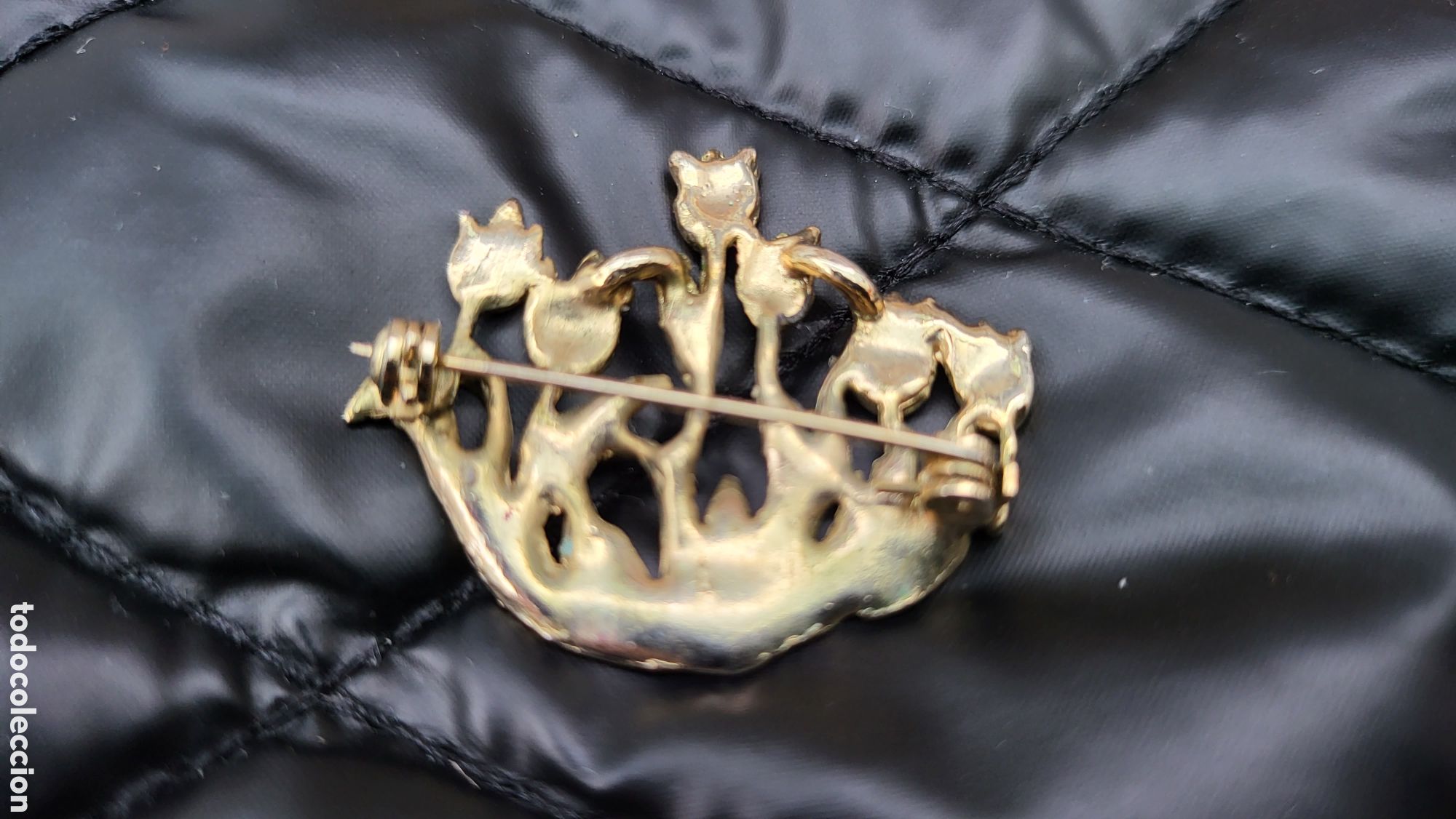 Joyeria: ANTIGUO BROCHE TULIPANES - Foto 3