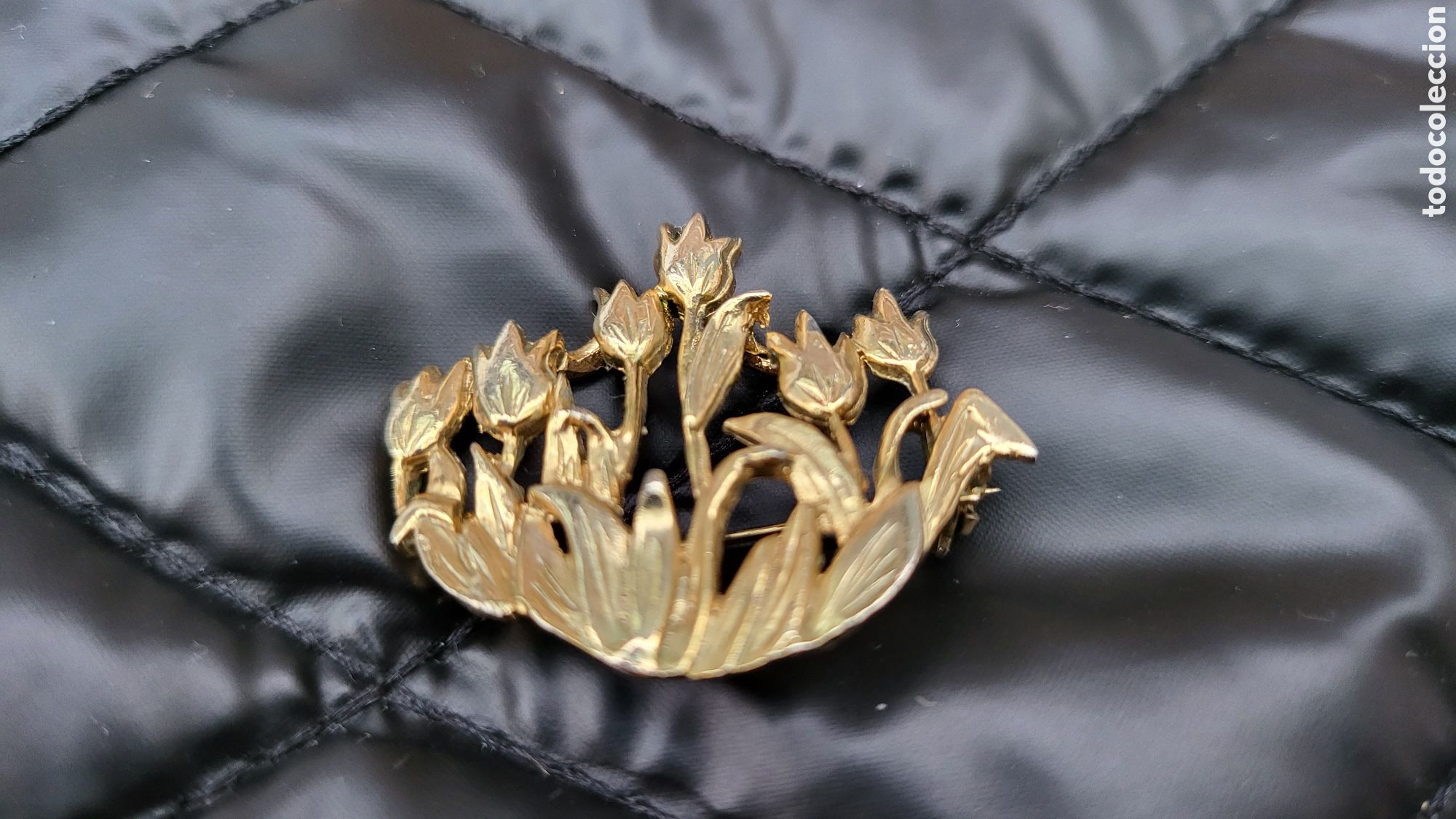 Joyeria: ANTIGUO BROCHE TULIPANES - Foto 1