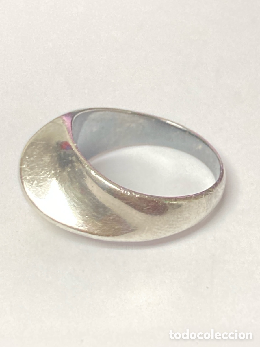 Joyeria: Anillo de plata hueso incrustado/S91 - Foto 4