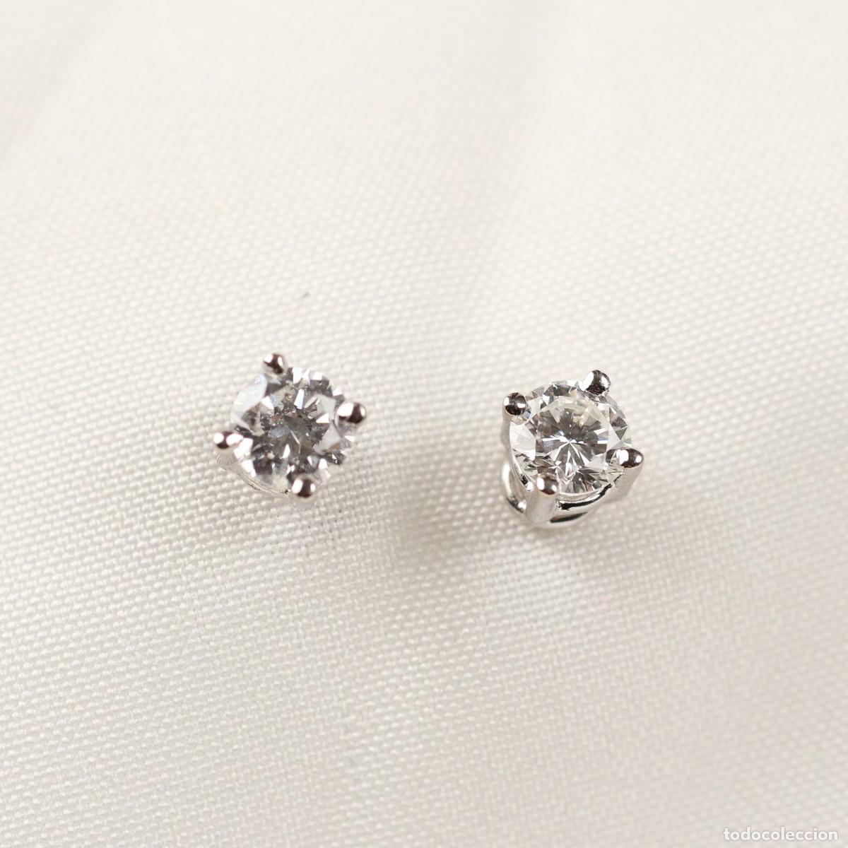 Joyeria: Pendientes dormilonas oro y diamantes - Foto 1
