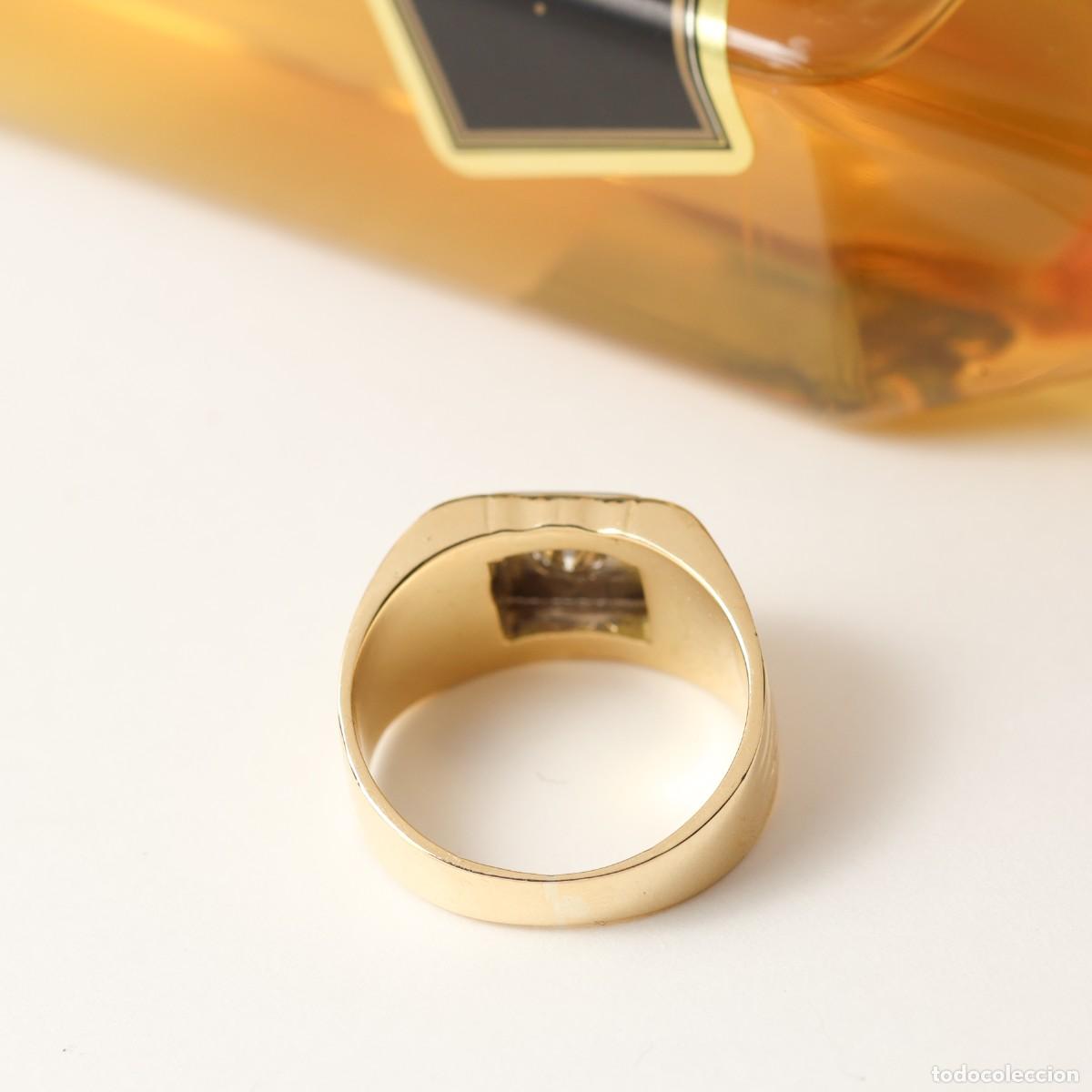 Joyeria: Anillo sello oro y diamante - Foto 4