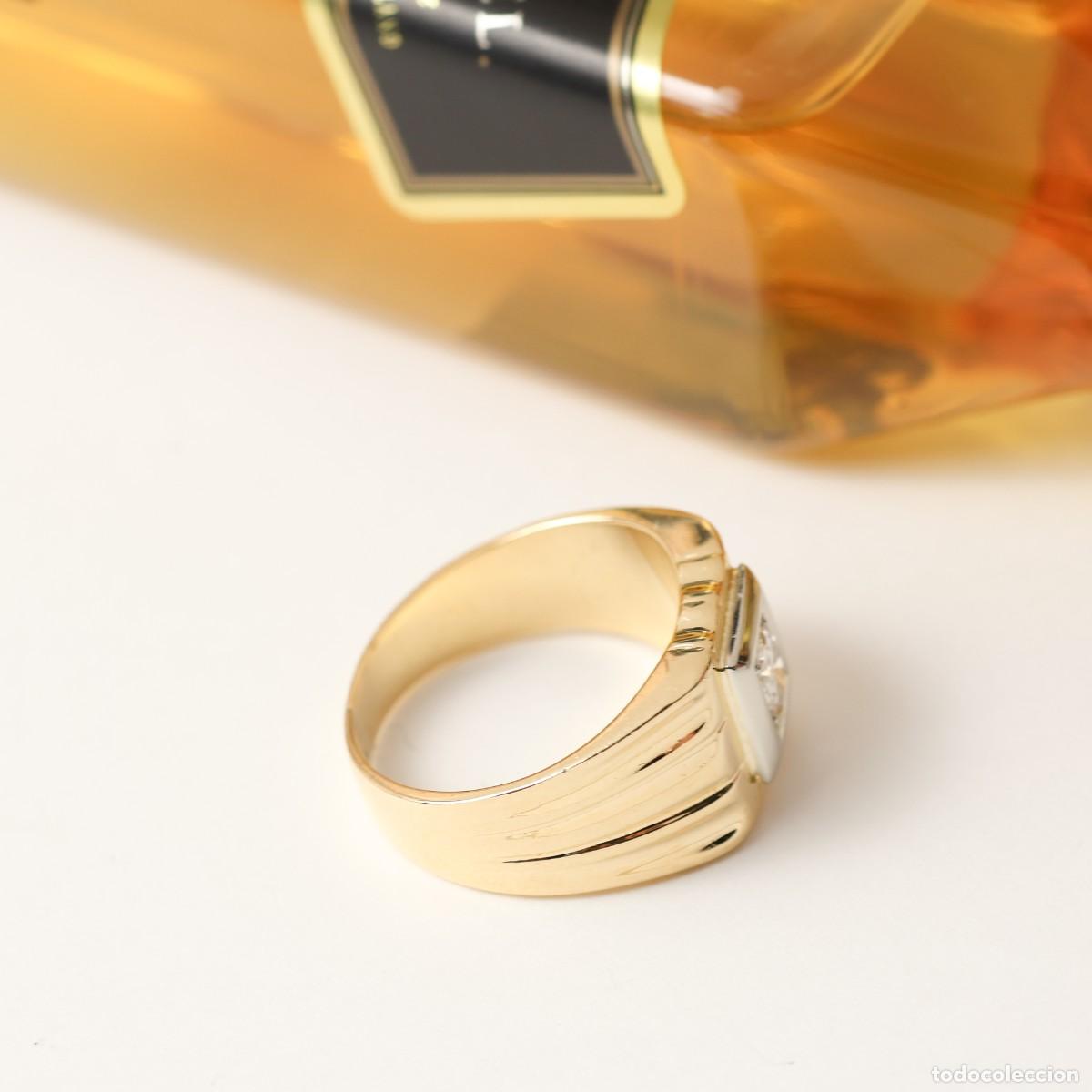 Joyeria: Anillo sello oro y diamante - Foto 5